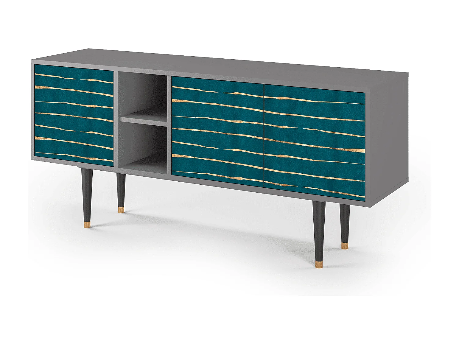 Meuble TV - 150х69х41 cm - T5 - Ocean Drive, Gris