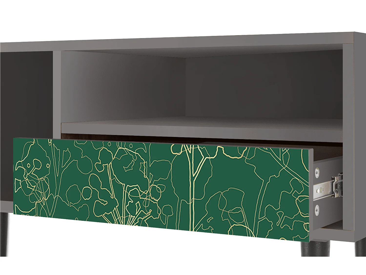 Mobile TV - 115х59х48 cm - T3 - Emerald Forest, Grigio