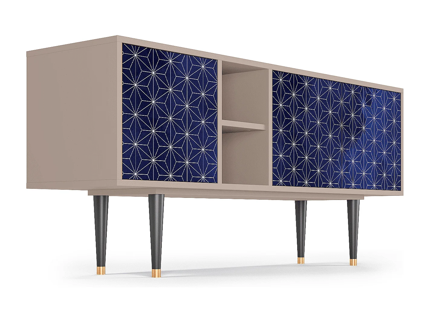 Mueble de TV - 150х69х41 cm - T5 - Milky Way, Latte