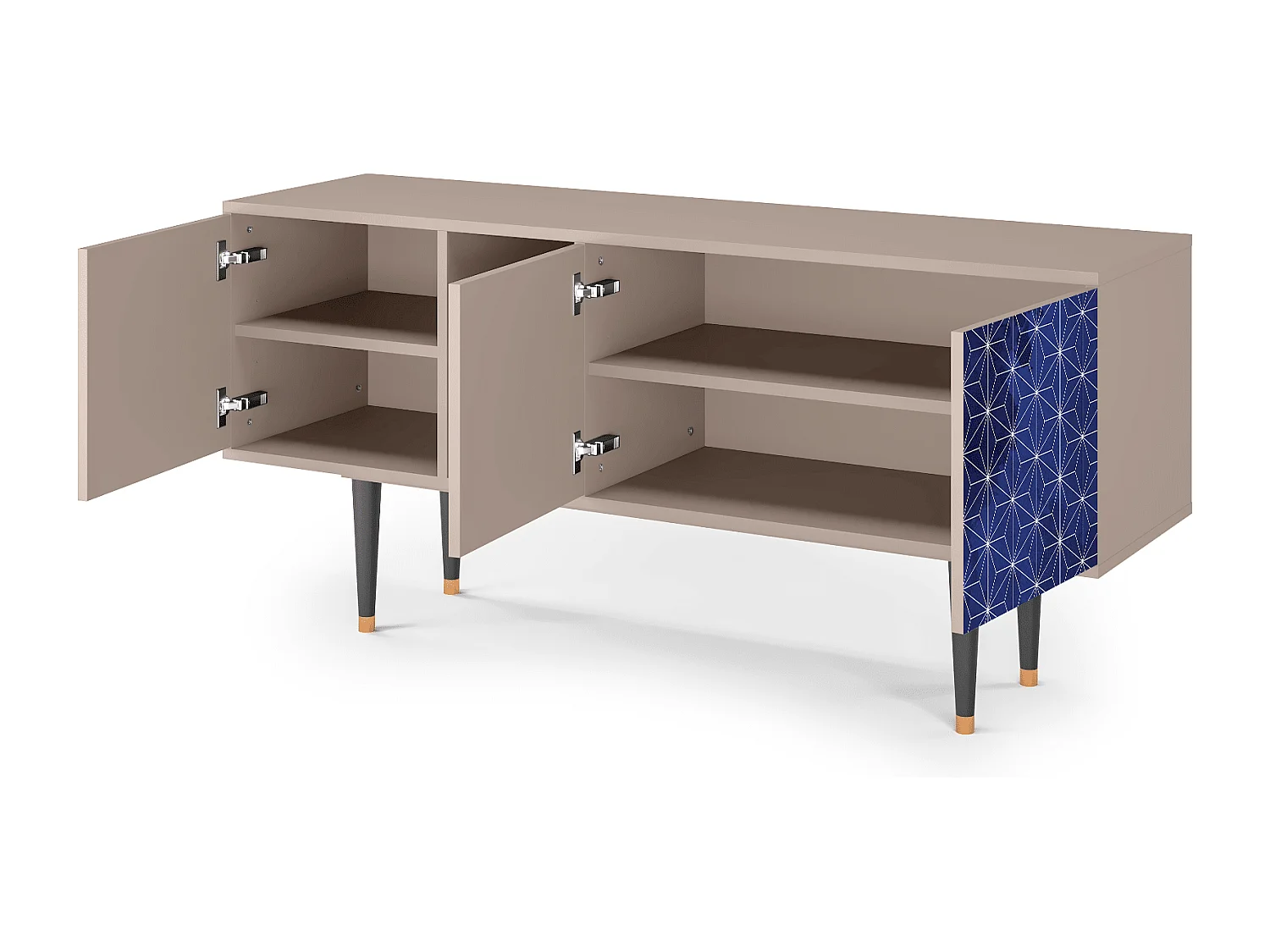 Meuble TV - 150х69х41 cm - T5 - Milky Way, Latte