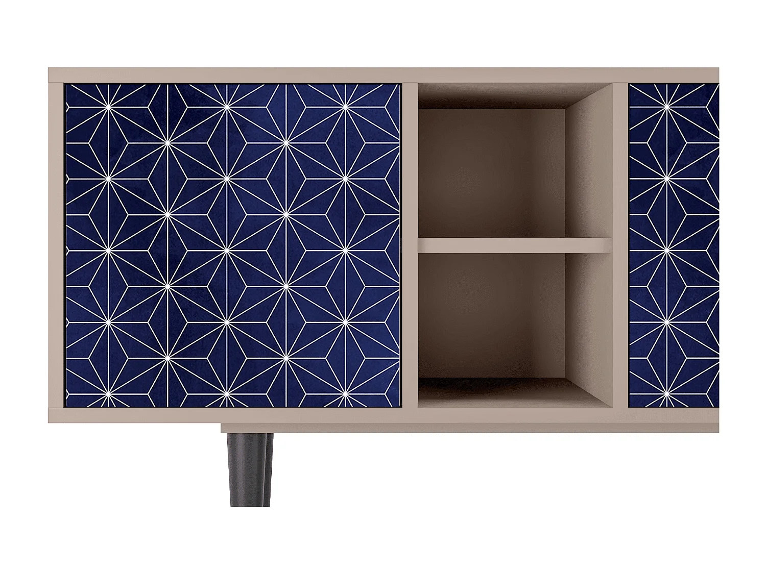 Mueble de TV - 150х69х41 cm - T5 - Milky Way, Latte