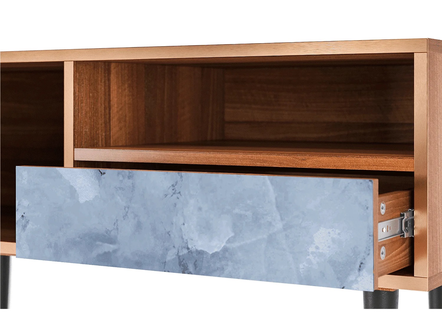 TV-meubel - 115х59х48 cm - T3 - Feather Ice, Walnoot