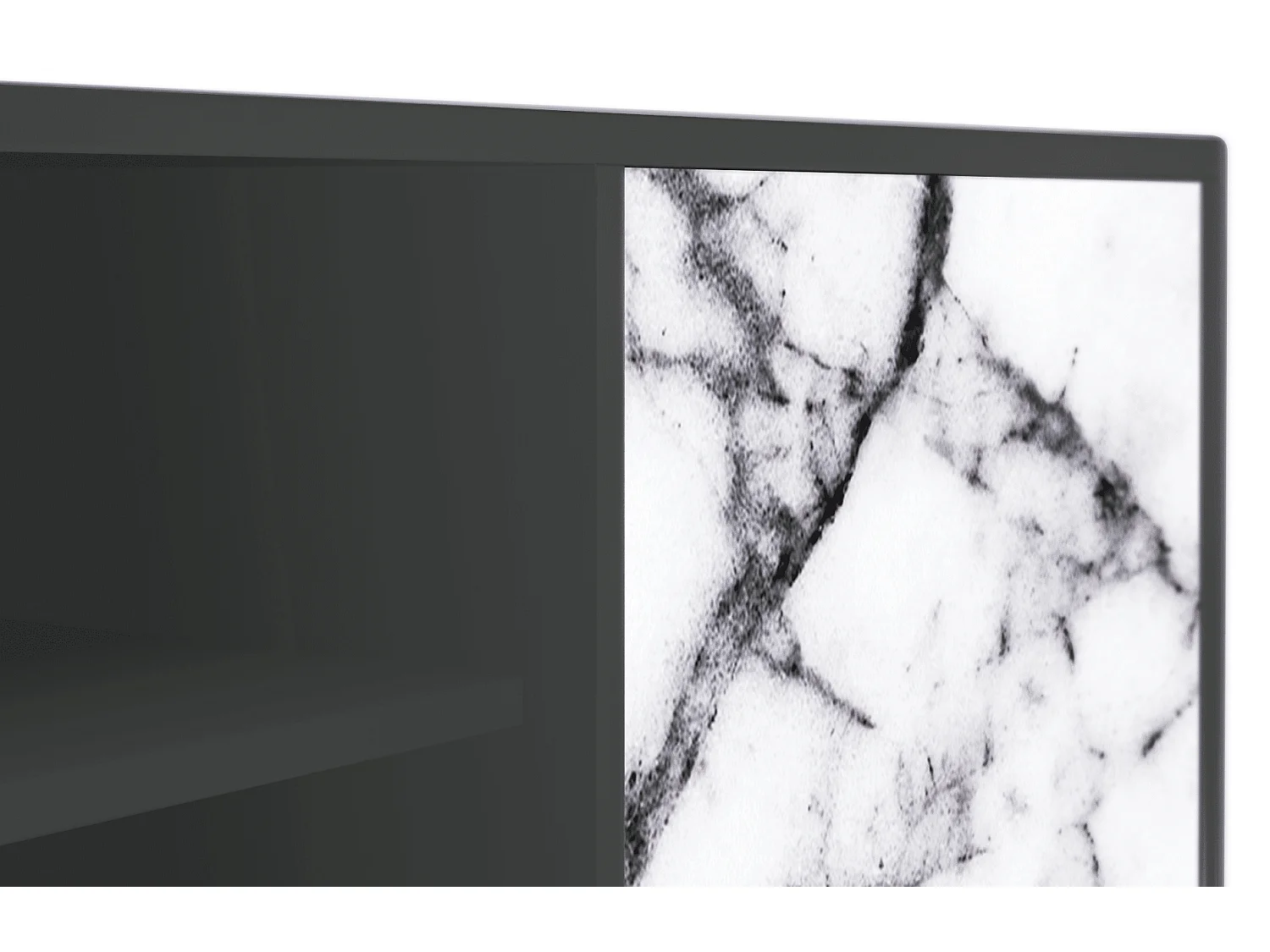 Meuble TV - 170х69х48 cm - T2 - Raven Marble, Anthracite