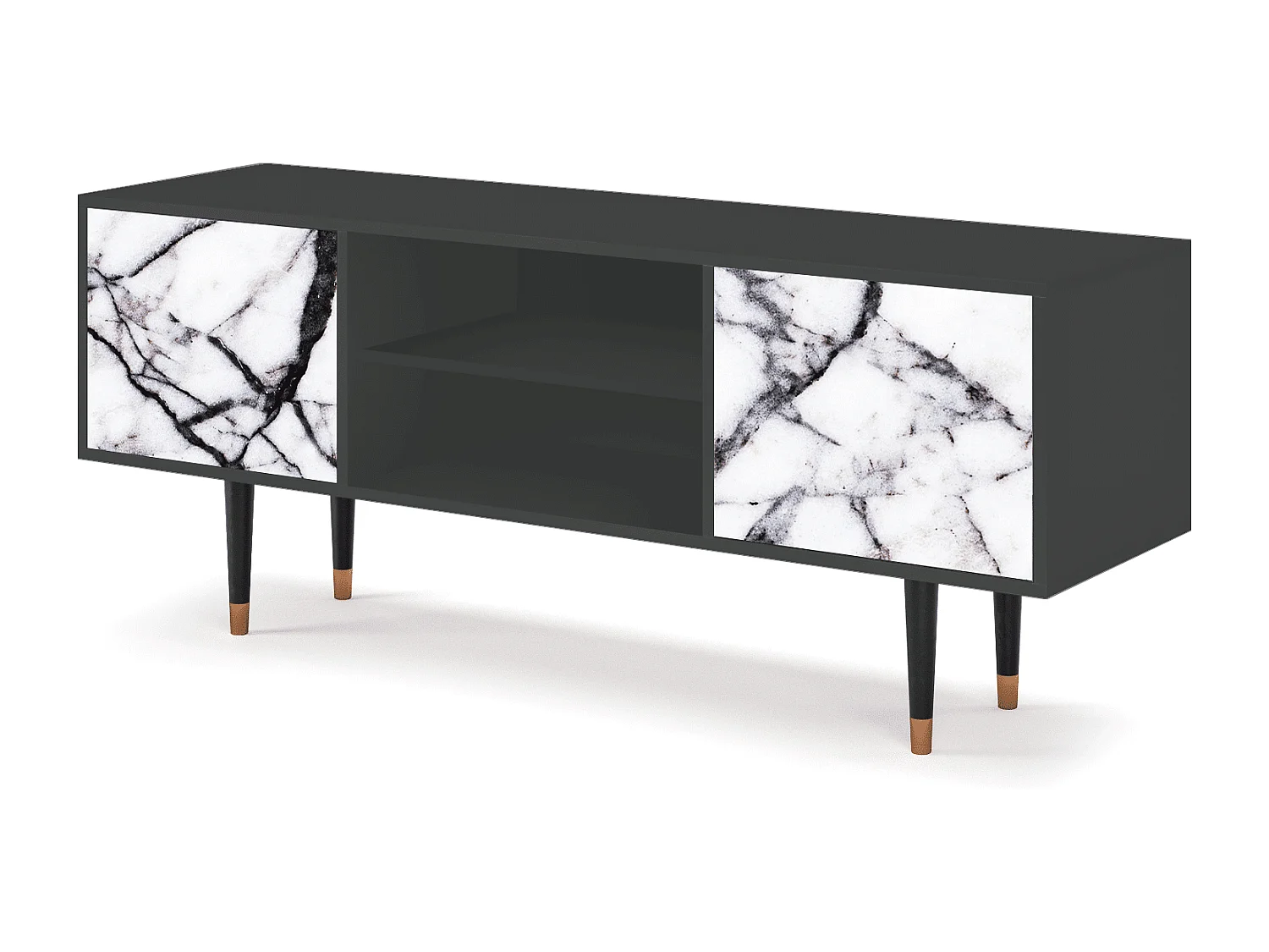 Mobile TV - 170х69х48 cm - T2 - Raven Marble, Antracite