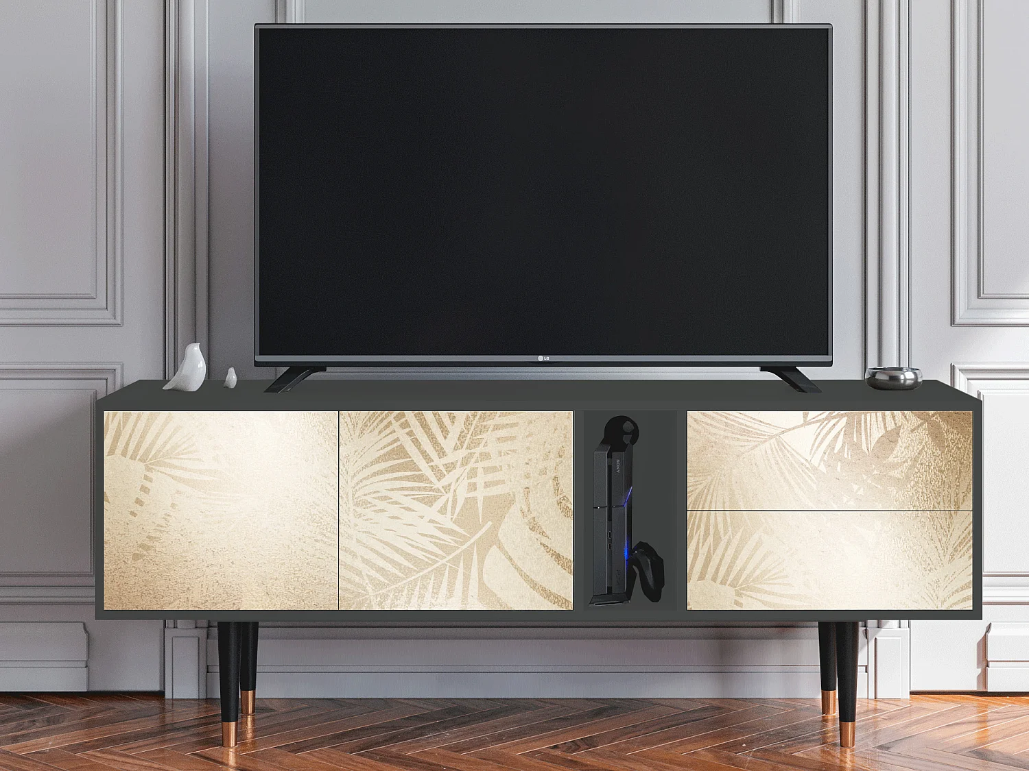 Meuble TV - 170х69х48 cm - T1 - Plant of the Dessert, Anthracite