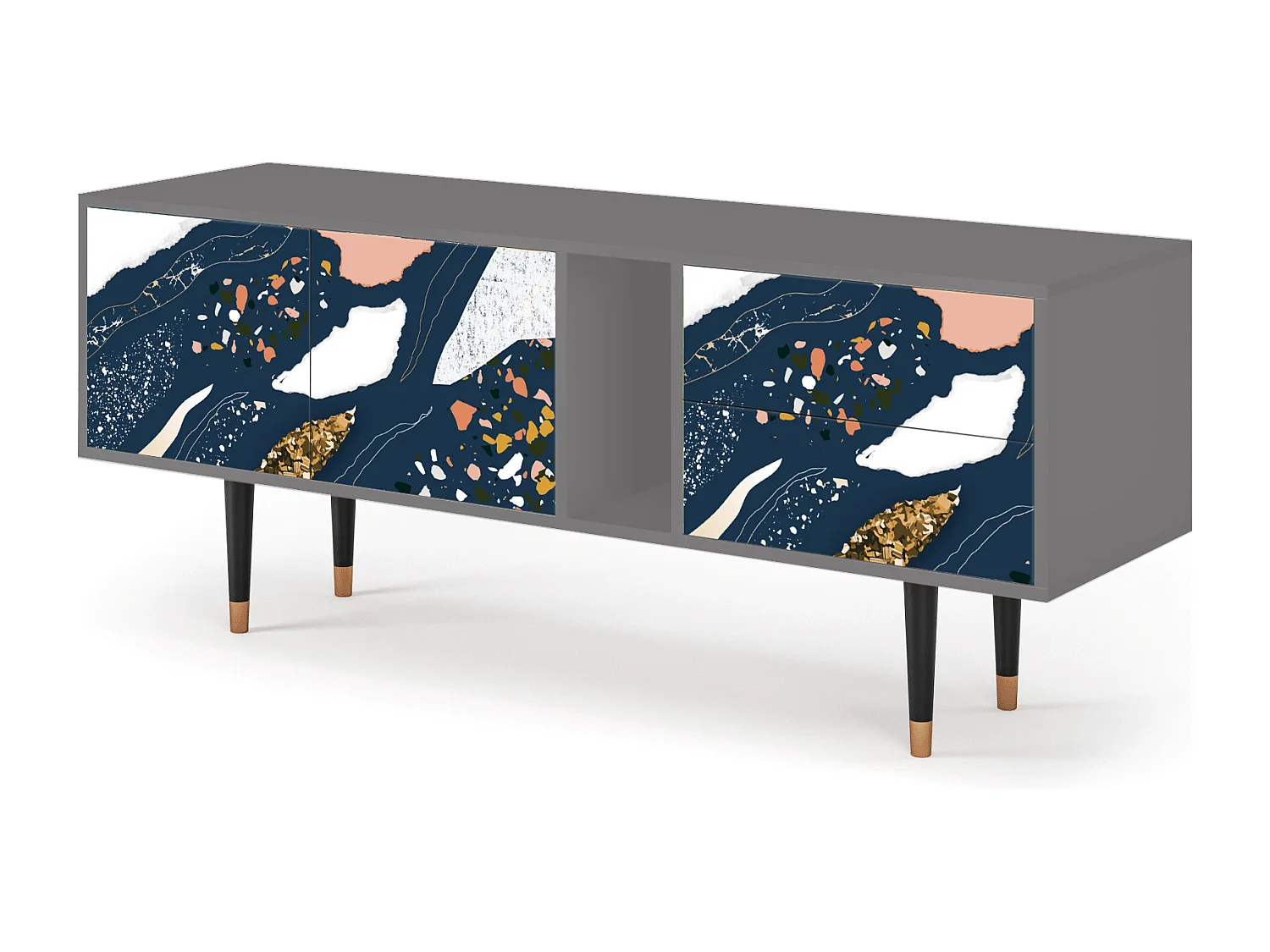 TV-Möbel - 170х69х48 cm - T1 - Nude Iceberg, Grau