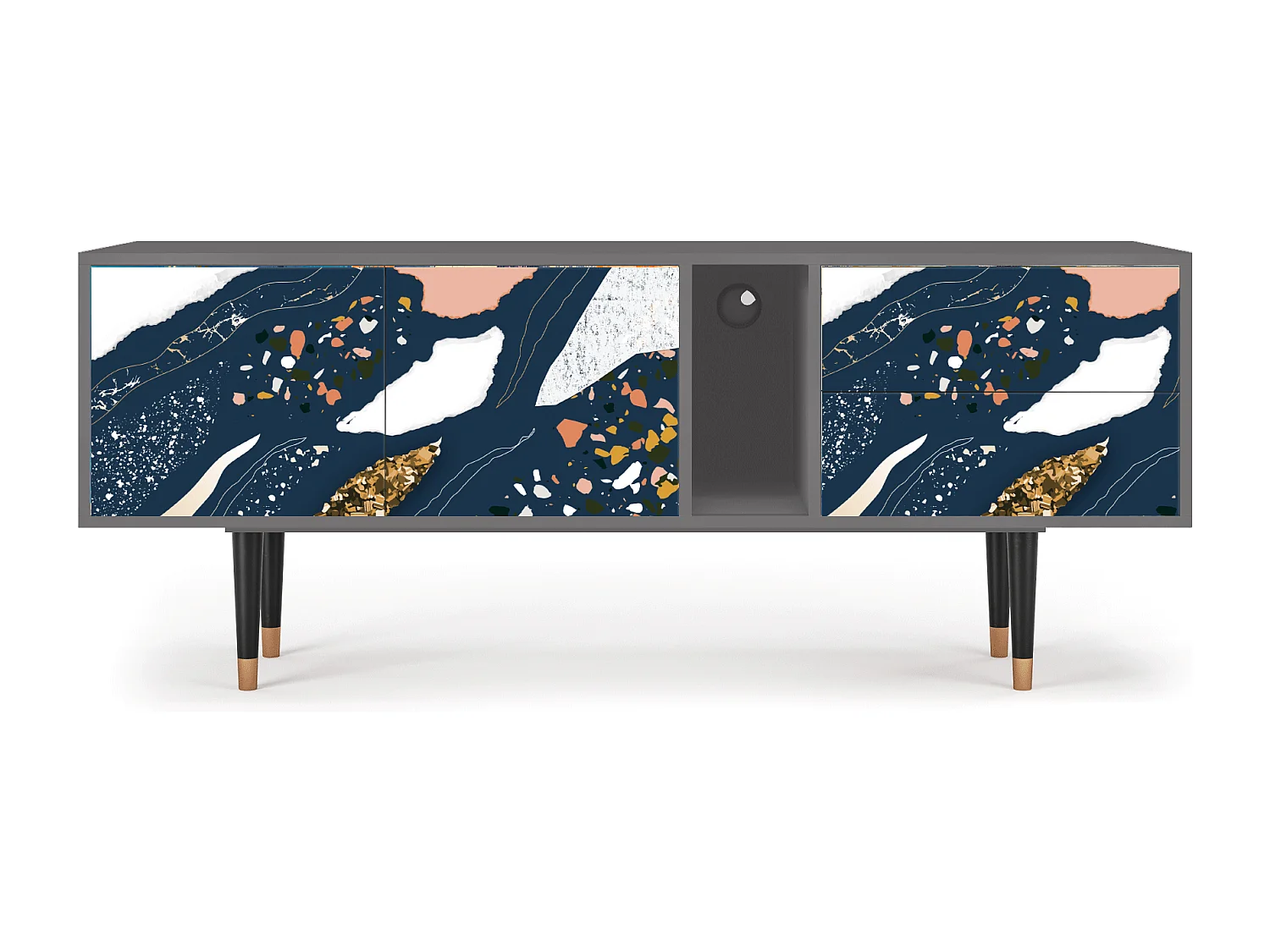 TV-Möbel - 170х69х48 cm - T1 - Nude Iceberg, Grau