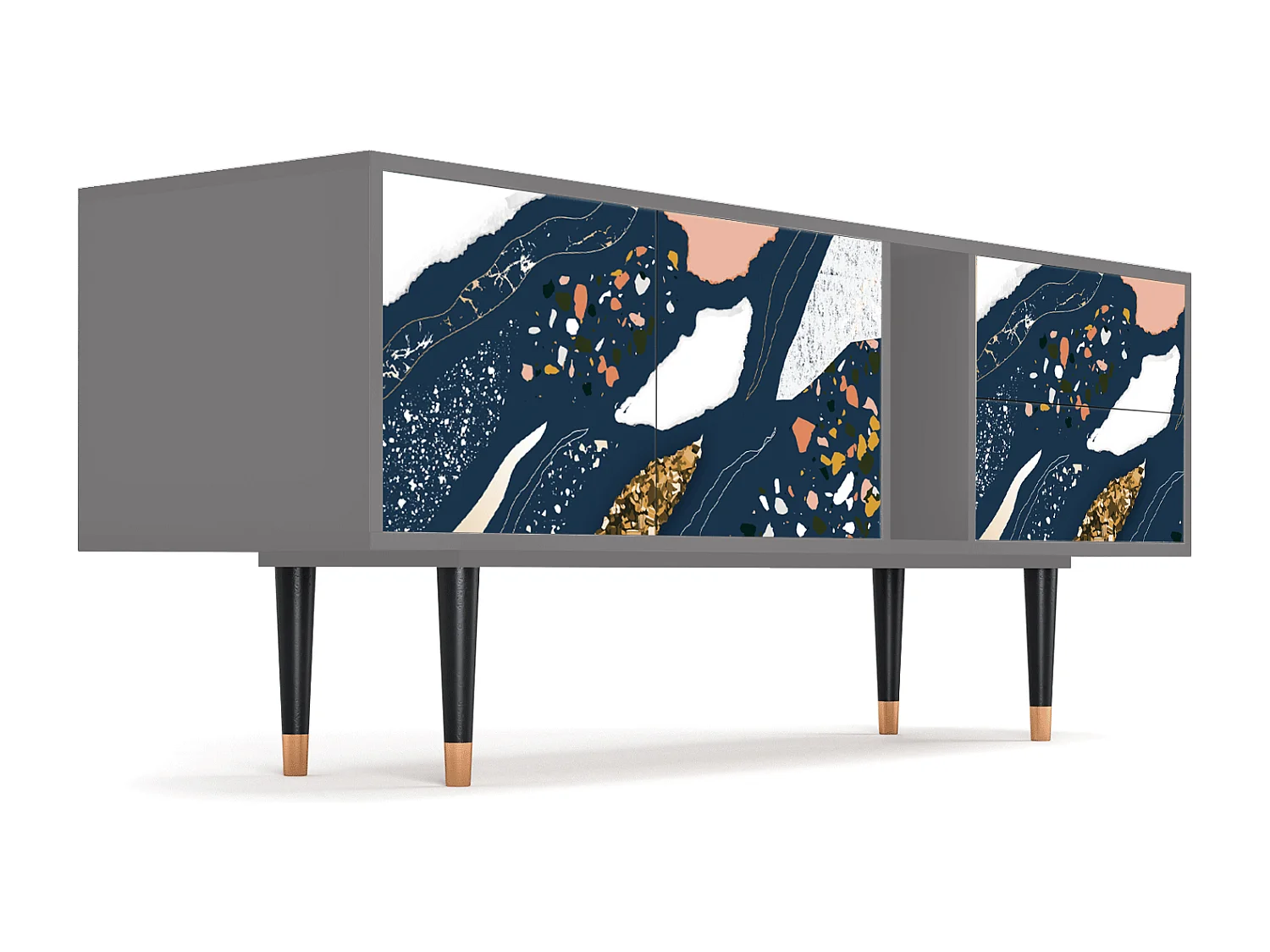 TV-Möbel - 170х69х48 cm - T1 - Nude Iceberg, Grau