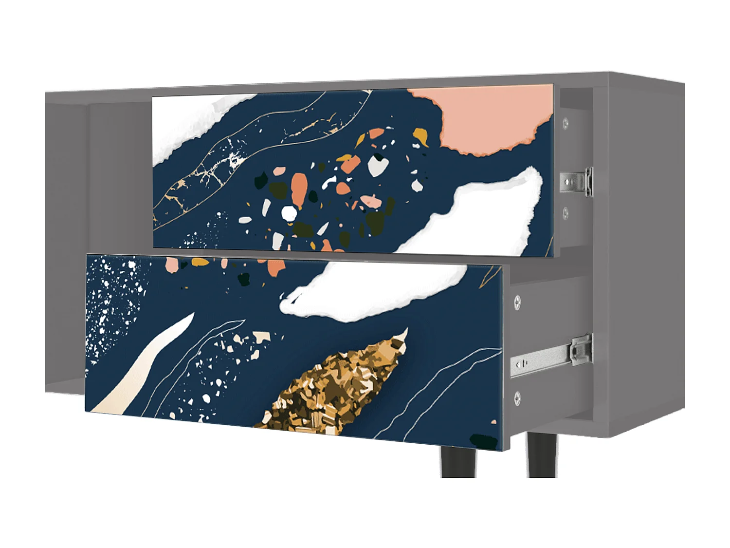 TV-Möbel - 170х69х48 cm - T1 - Nude Iceberg, Grau