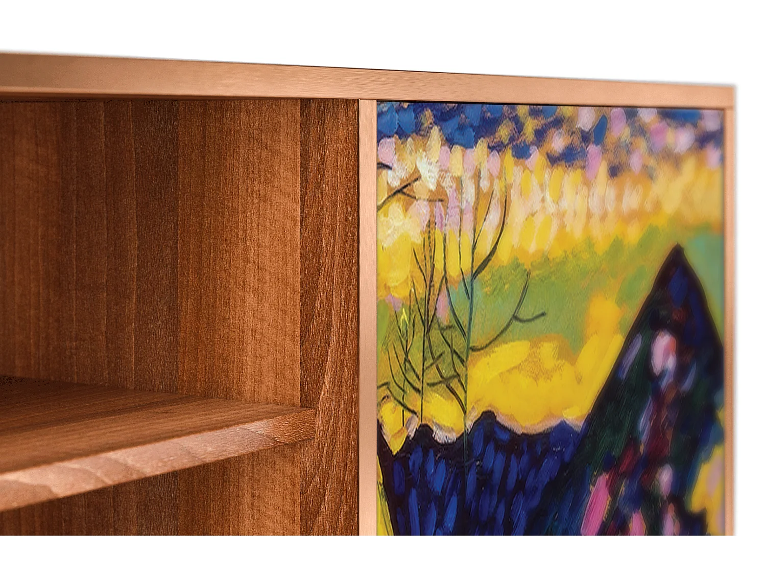 Meuble TV - 170х69х48 cm - T2 - Winter Landscape, Noyer