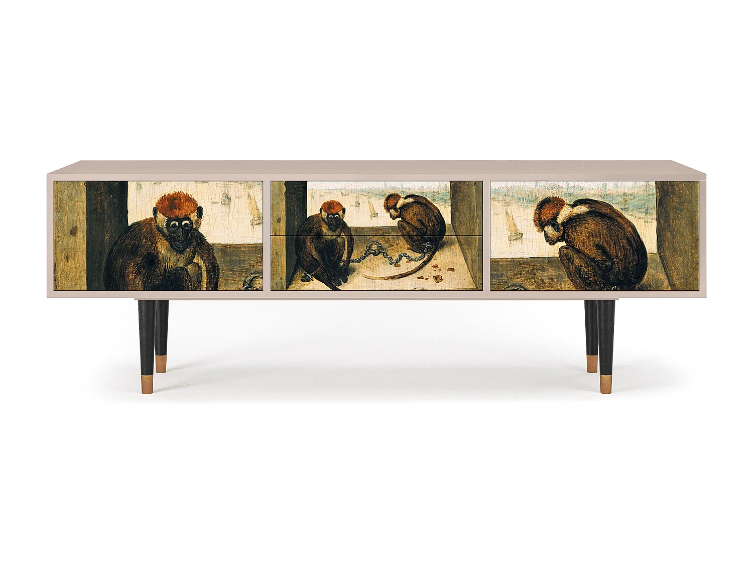Mueble de TV - 170х59х48 cm - T4 - Two Monkeys, Latte