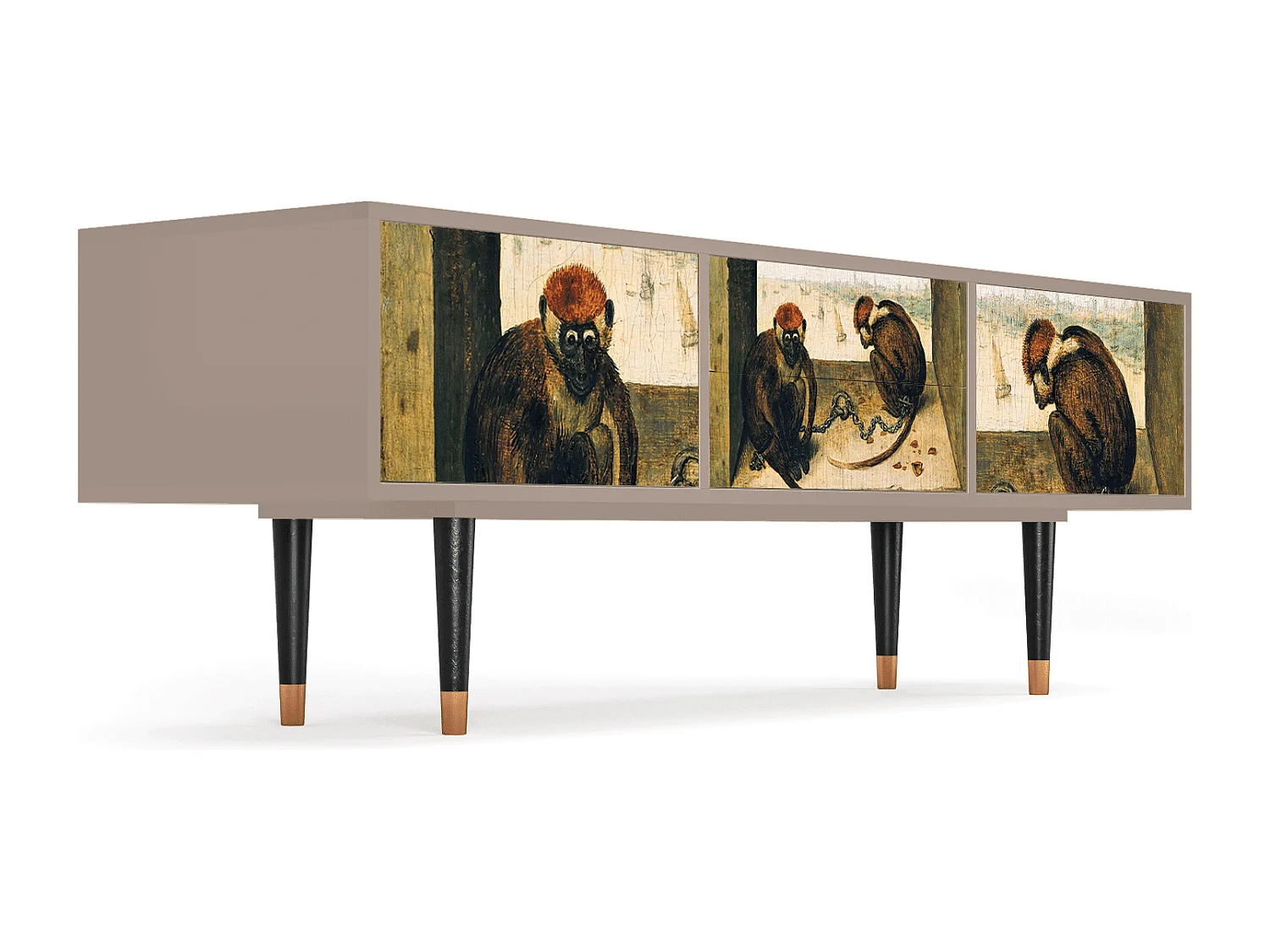 Mueble de TV - 170х59х48 cm - T4 - Two Monkeys, Latte