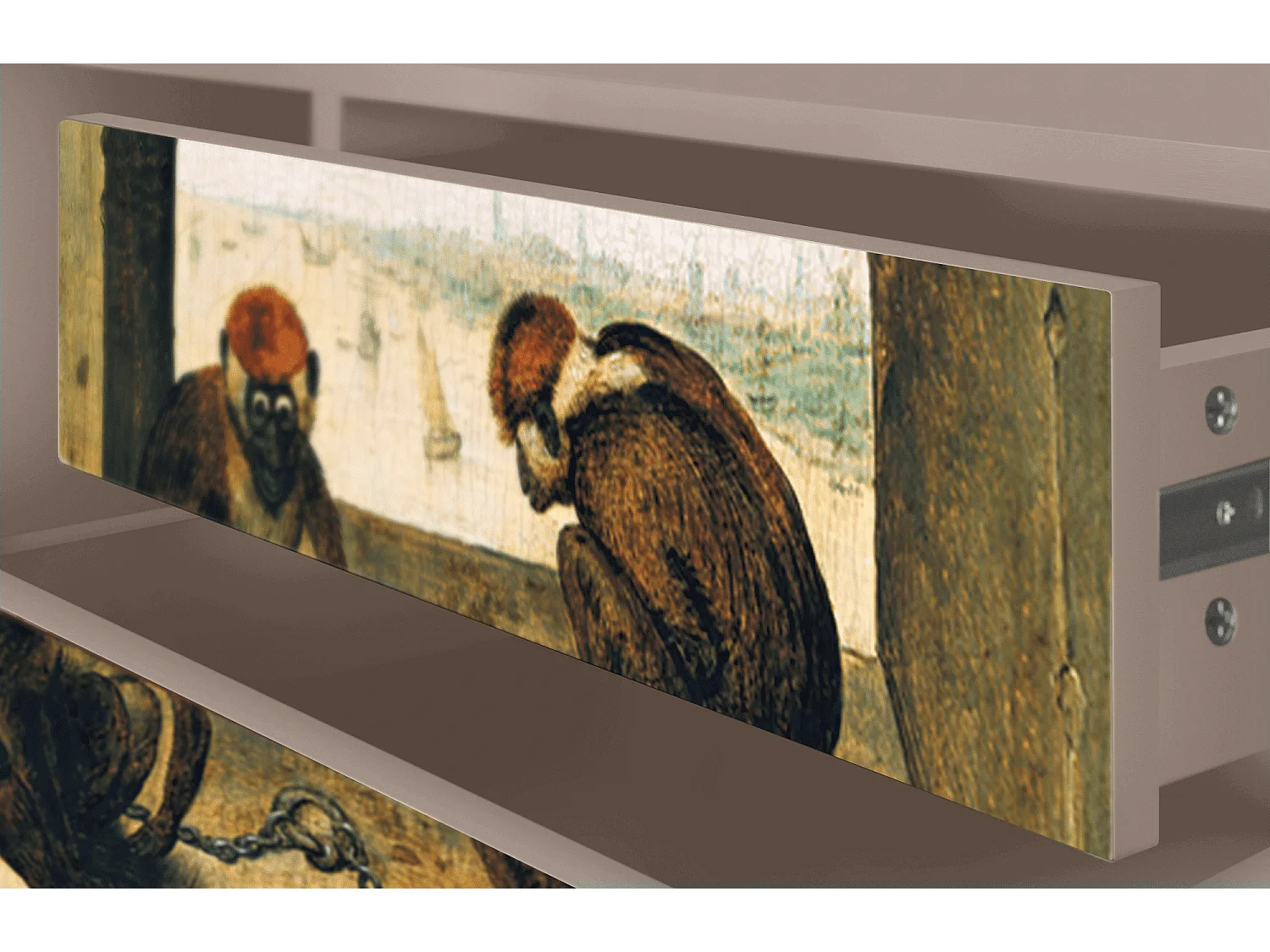 Mueble de TV - 170х59х48 cm - T4 - Two Monkeys, Latte