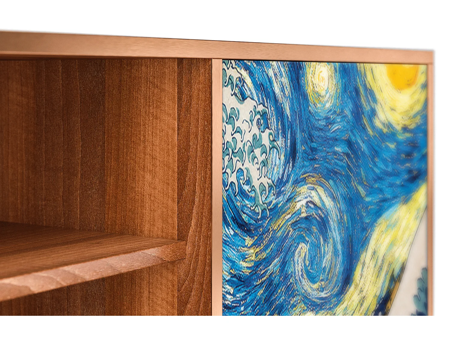 Meuble TV - 170х69х48 cm - T2 - Great Wave, Noyer