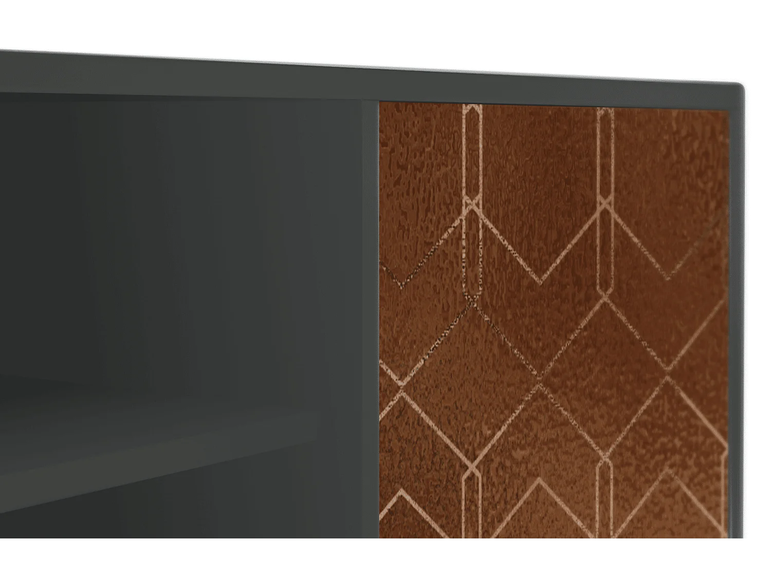 Meuble TV - 170х69х48 cm - T2 - Chocolate Bar, Anthracite