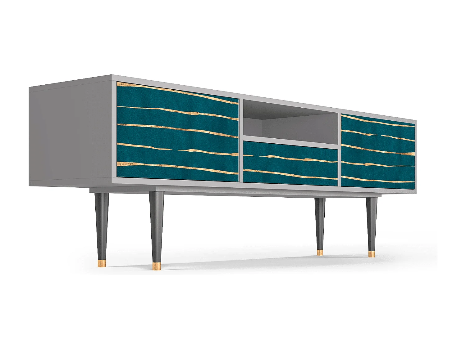 Meuble TV - 170х59х41 cm - T6 - Ocean Drive, Gris