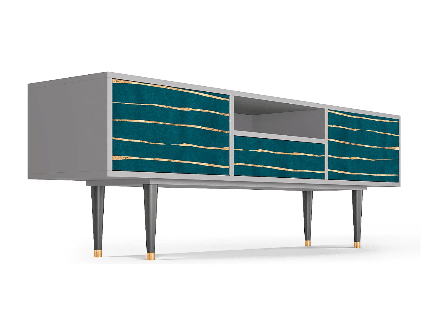 TV-meubel - 170х59х41 cm - T6 - Ocean Drive, Grijs