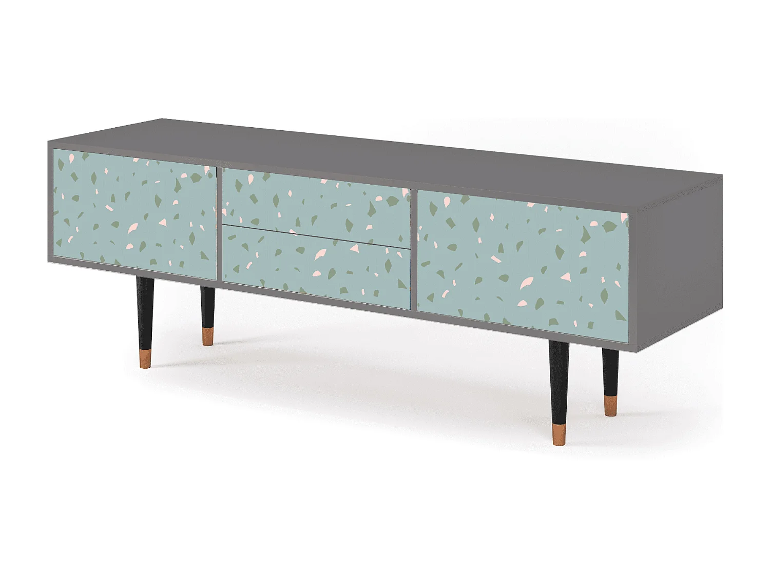 Mueble de TV - 170х59х48 cm - T4 - Blue Drops, Gris