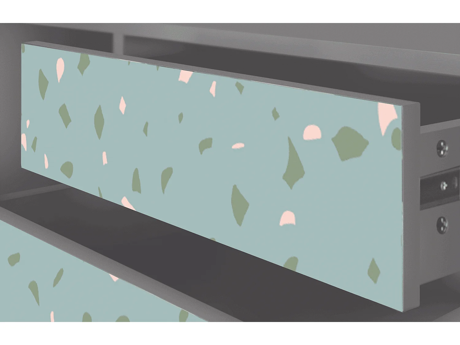 Meuble TV - 170х59х48 cm - T4 - Blue Drops, Gris