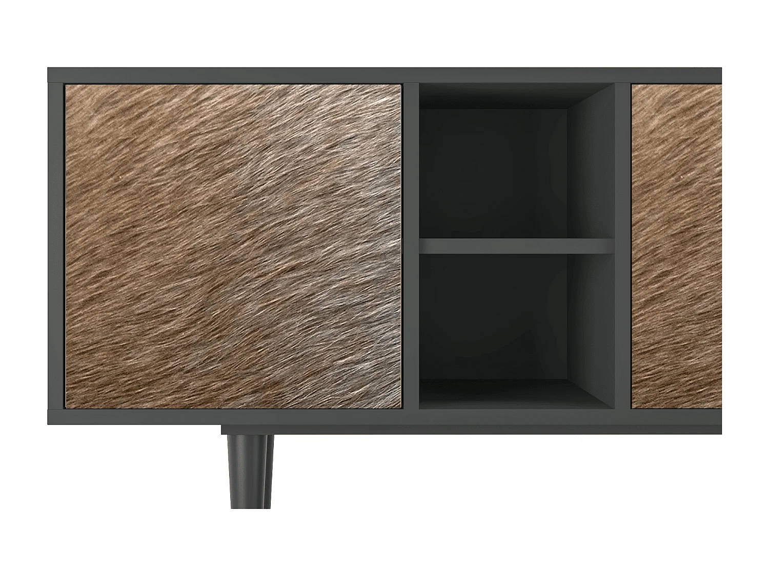 Meuble TV - 150х69х41 cm - T5 - Peanut Hair, Anthracite