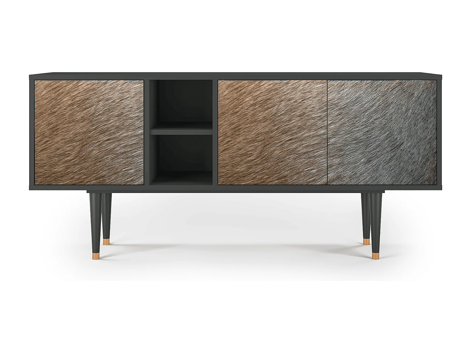 TV-meubel - 150х69х41 cm - T5 - Peanut Hair, Antraciet