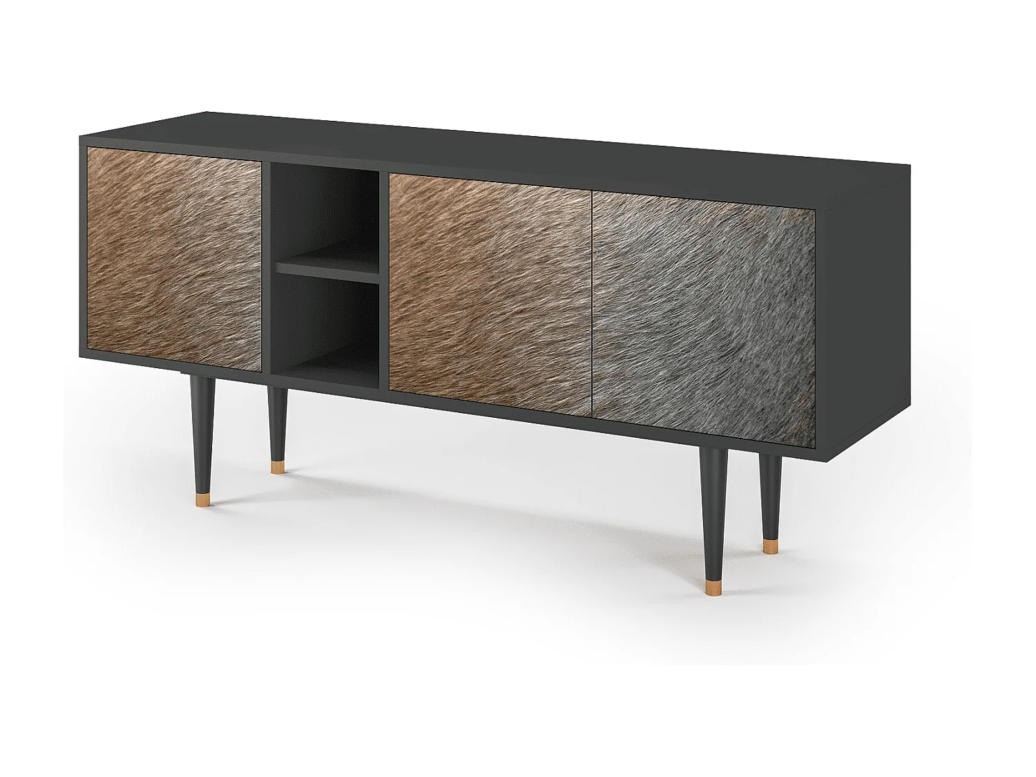 TV-meubel - 150х69х41 cm - T5 - Peanut Hair, Antraciet