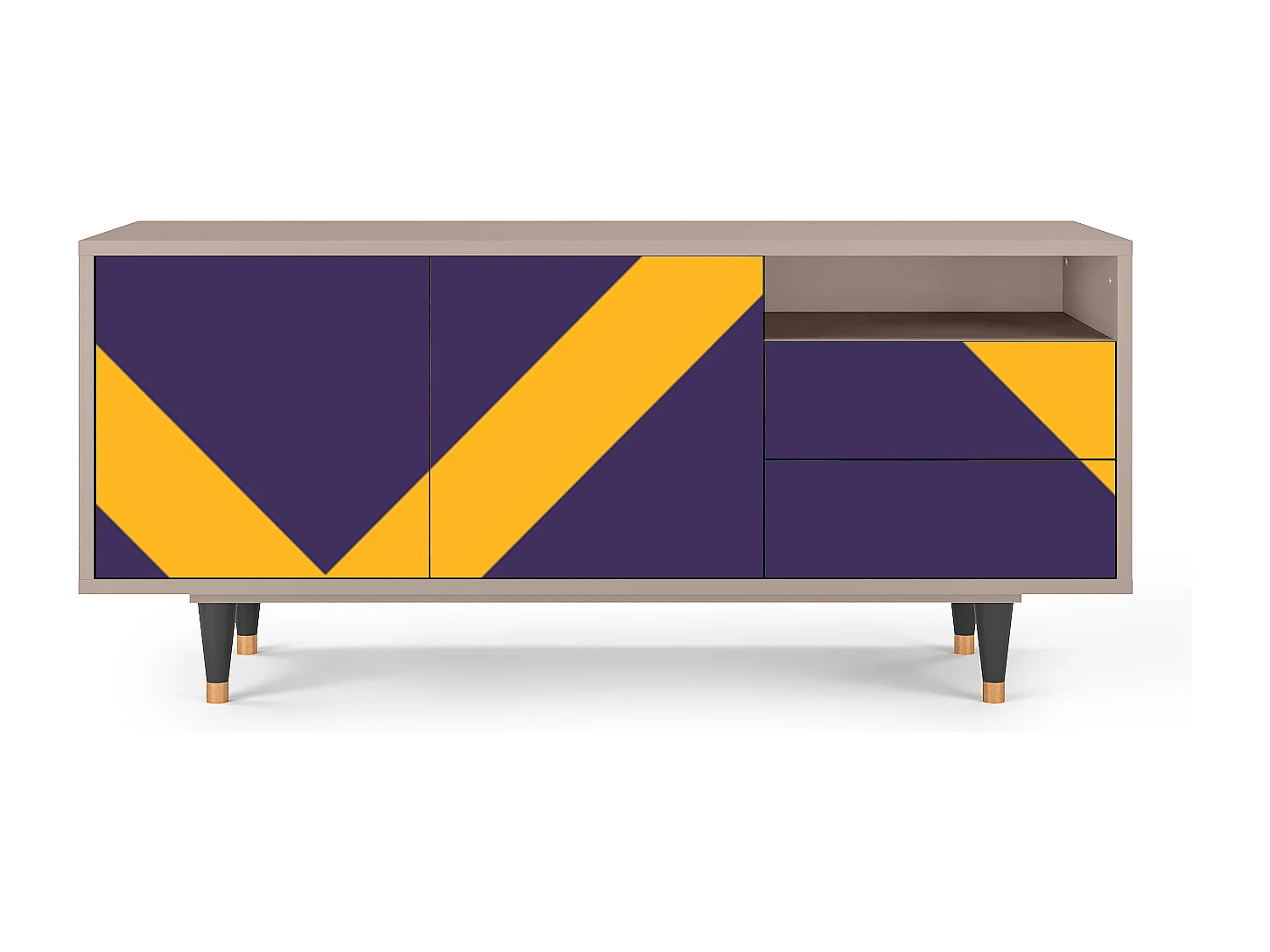 TV-Möbel - 125х56х41 cm - T7 - The Brightest Way, Latte