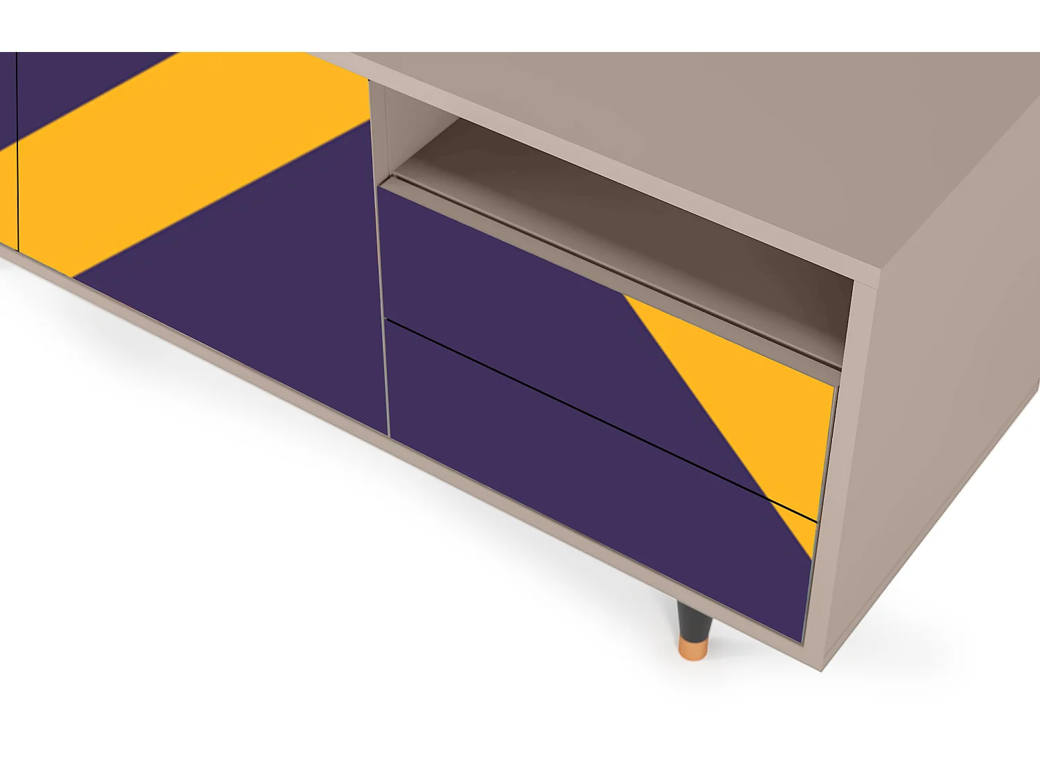 TV-Möbel - 125х56х41 cm - T7 - The Brightest Way, Latte