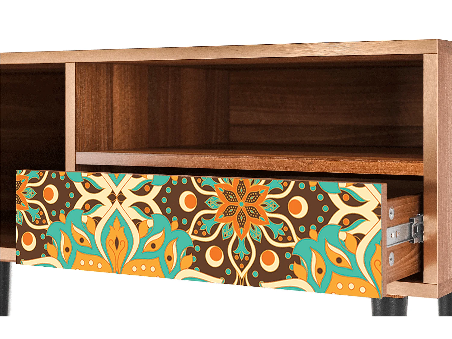 Meuble TV - 115х59х48 cm - T3 - Indian Spices, Noyer