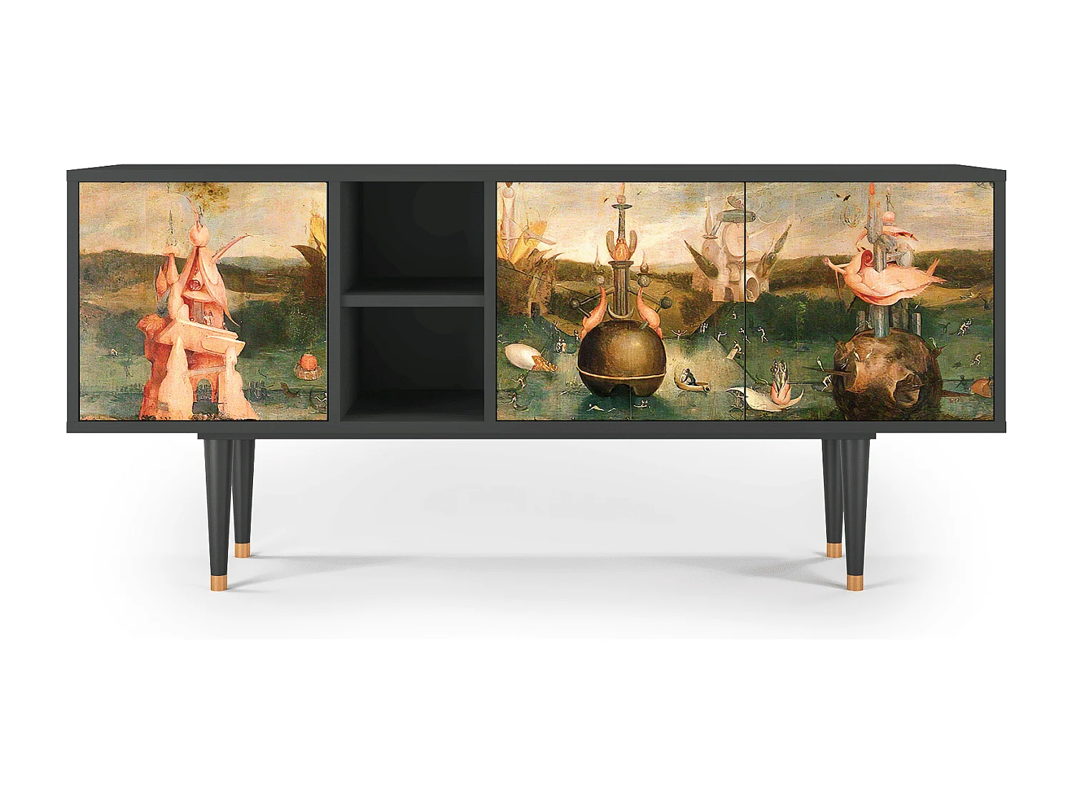 TV-meubel - 150х69х41 cm - T5 - Garden of Delights , Antraciet