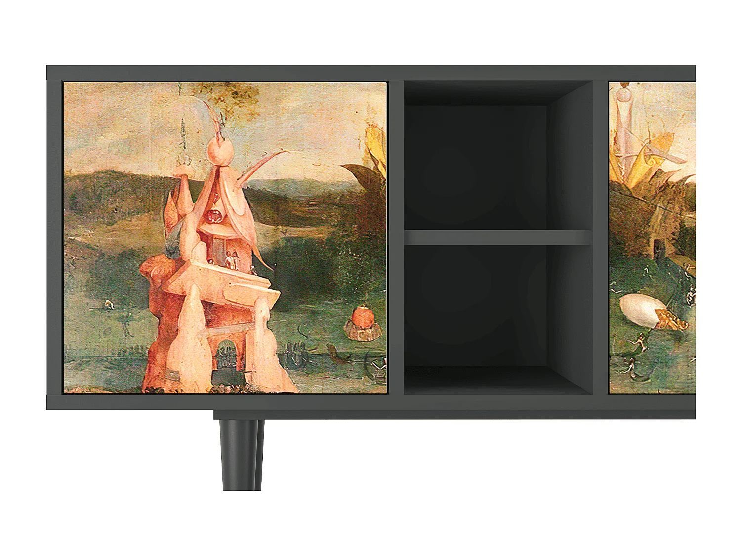 TV-meubel - 150х69х41 cm - T5 - Garden of Delights , Antraciet