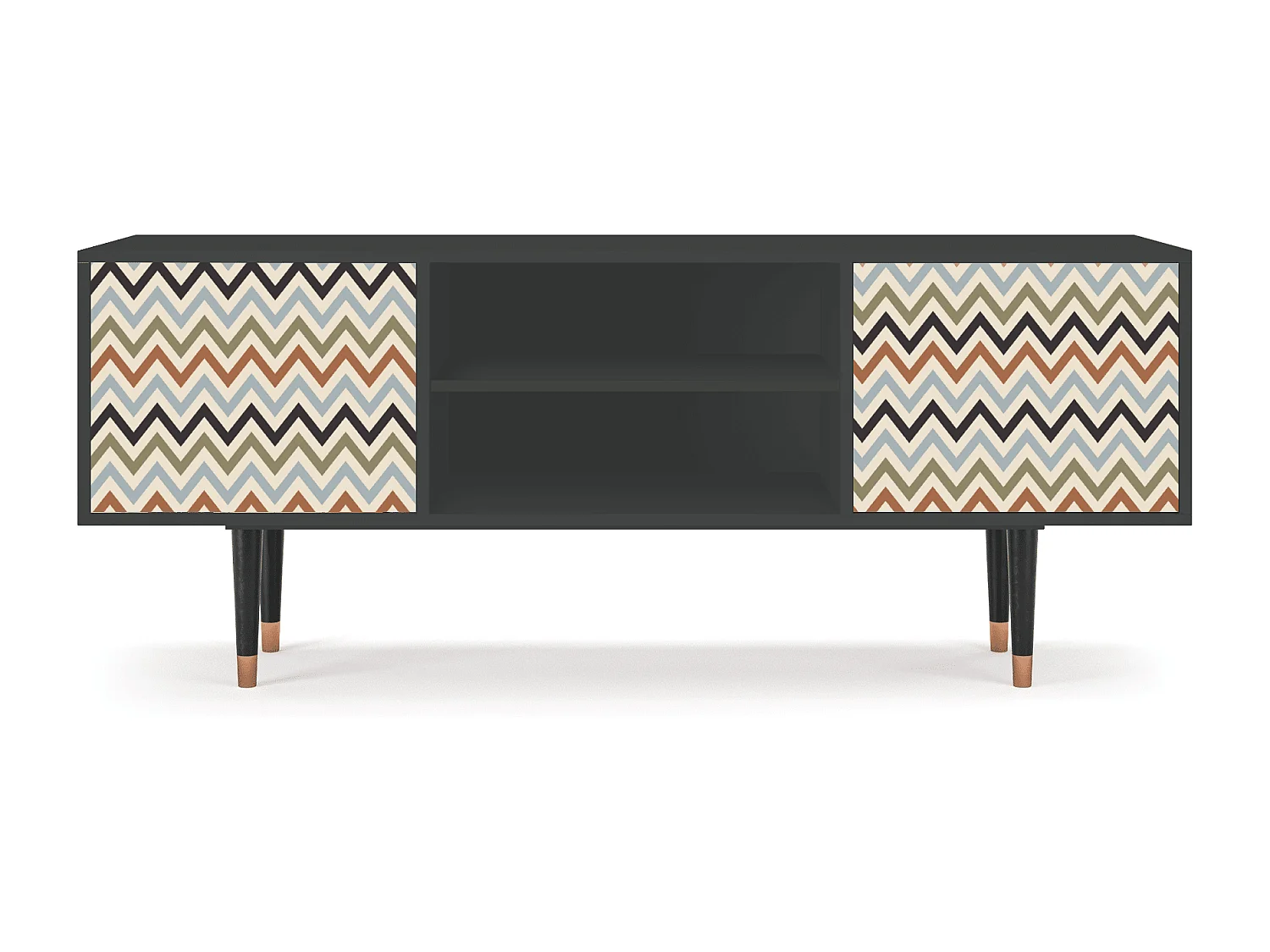 Meuble TV - 170х69х48 cm - T2 - Bright Ripple, Anthracite