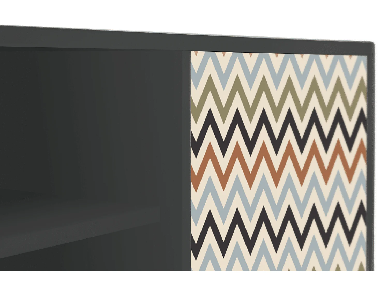 Meuble TV - 170х69х48 cm - T2 - Bright Ripple, Anthracite