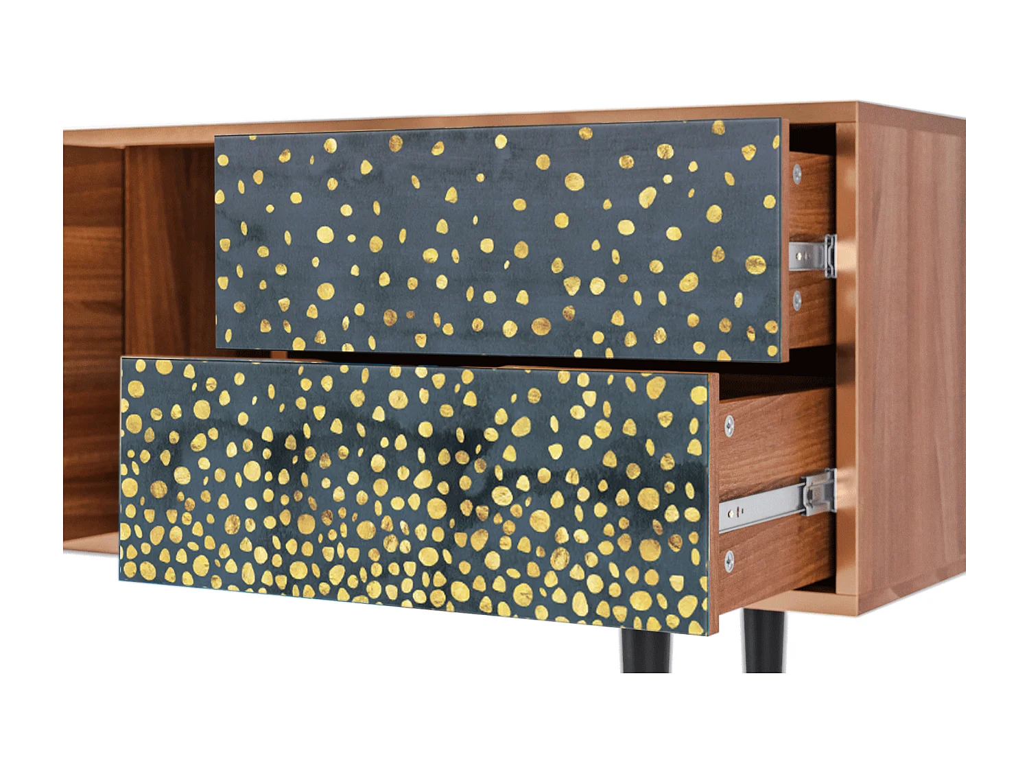 TV-Möbel - 170х69х48 cm - T1 - Foggy Lights, Walnuss