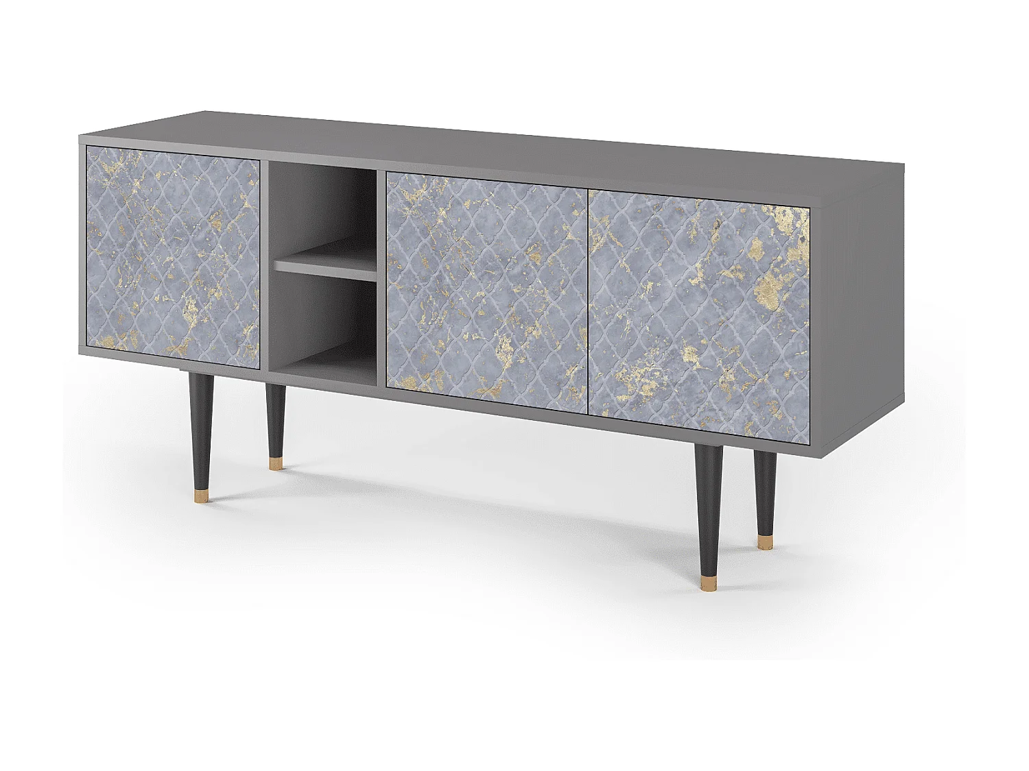 TV-Möbel - 150х69х41 cm - T5 - Golden Smoke, Grau