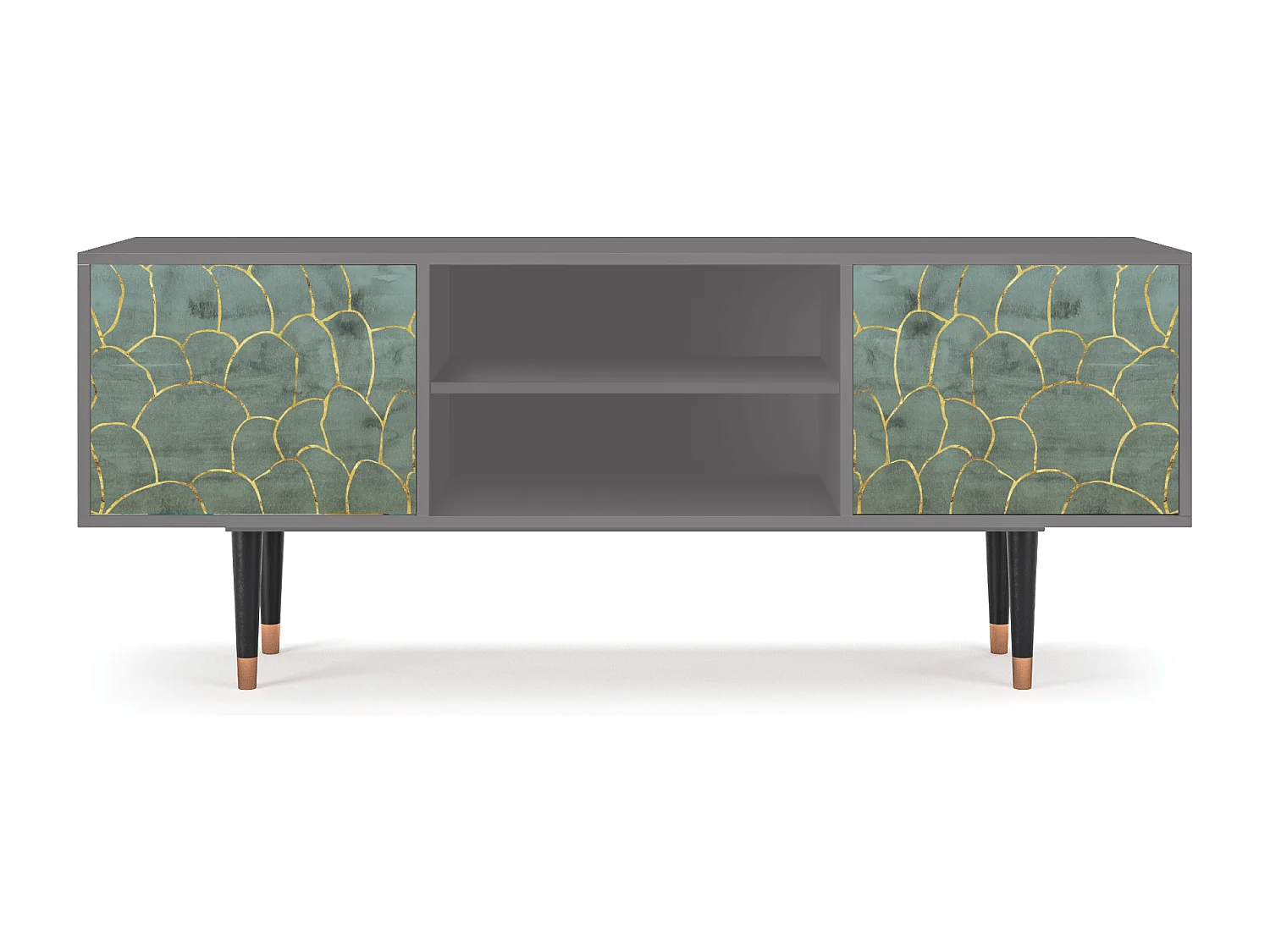 TV-Möbel - 170х69х48 cm - T2 - Magnificent Water Lily, Grau