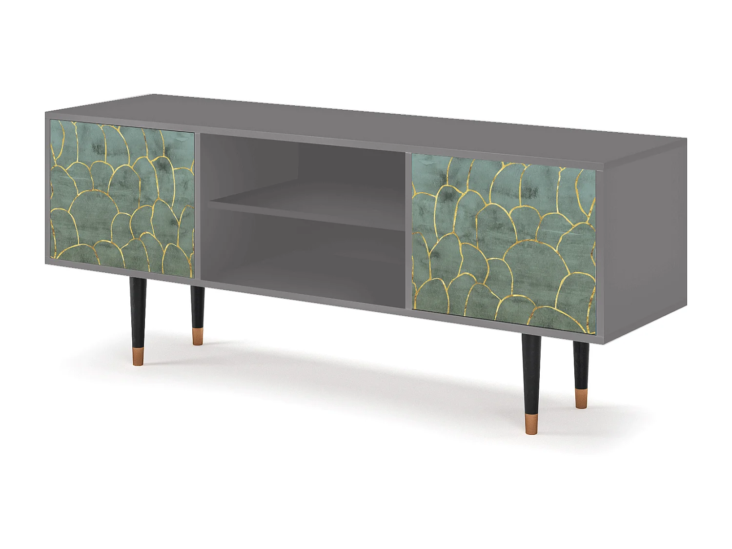 TV-Möbel - 170х69х48 cm - T2 - Magnificent Water Lily, Grau