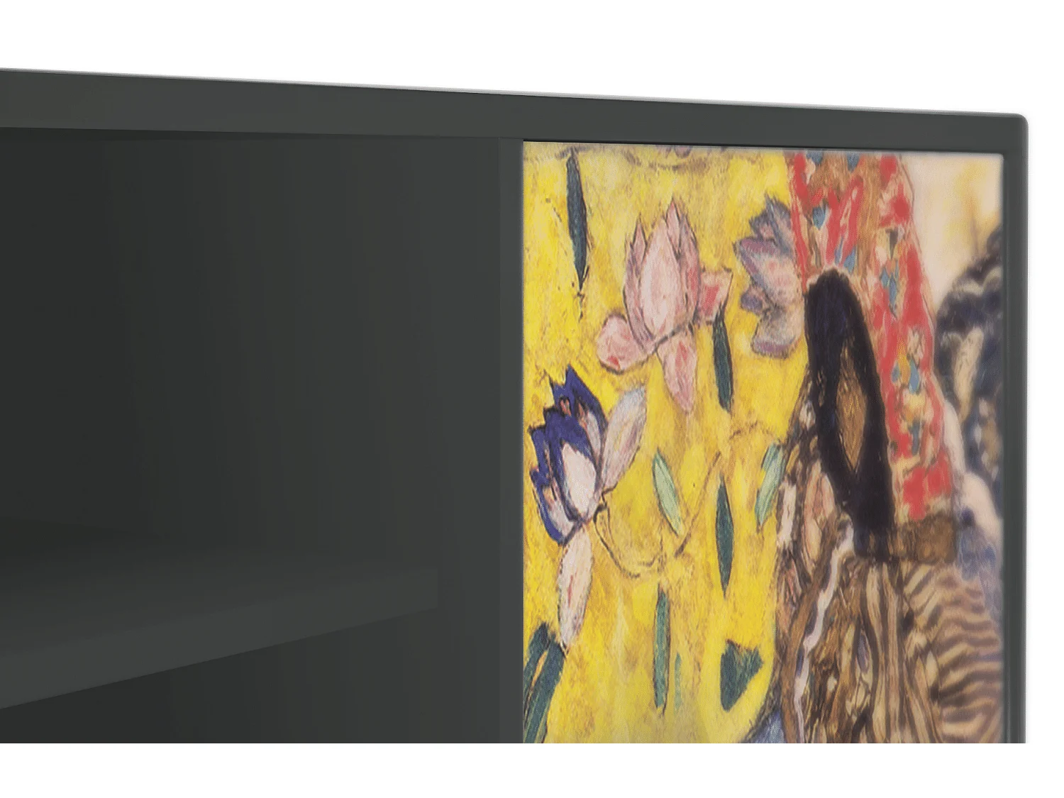 Meuble TV - 170х69х48 cm - T2 - Lady with Fan by Klimt, Anthracite