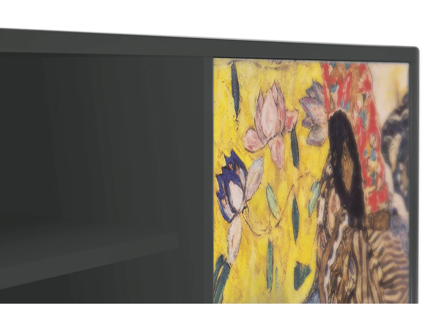 TV-meubel - 170х69х48 cm - T2 - Lady with Fan by Klimt, Antraciet