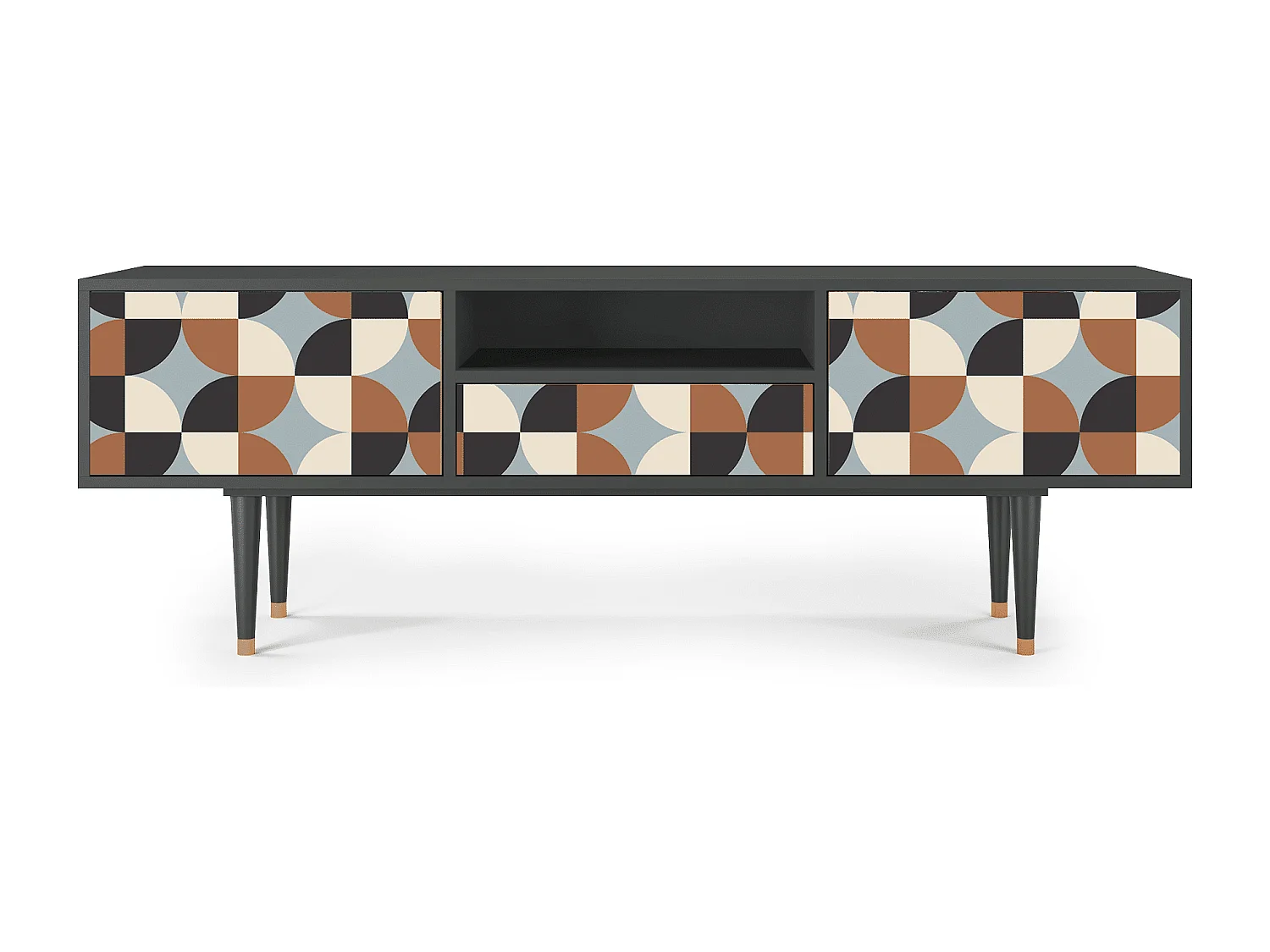 Mobile TV - 170х59х41 cm - T6 - Brown Sensation, Antracite