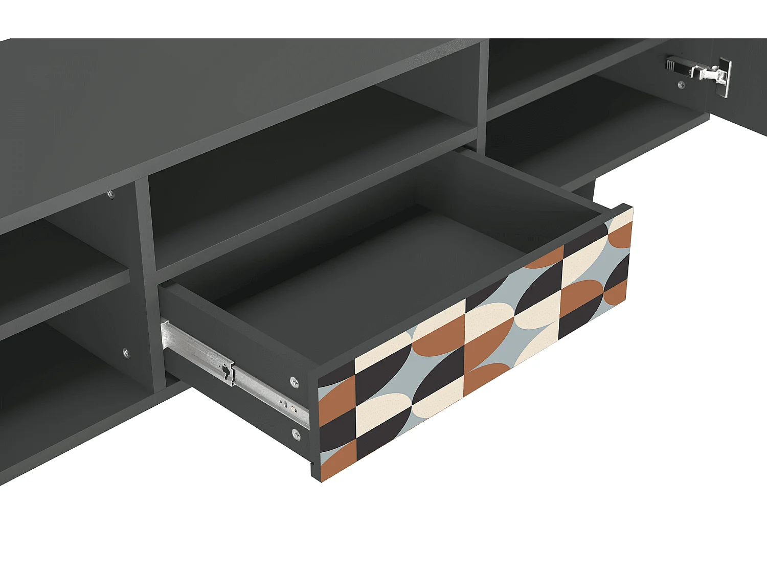 Mobile TV - 170х59х41 cm - T6 - Brown Sensation, Antracite