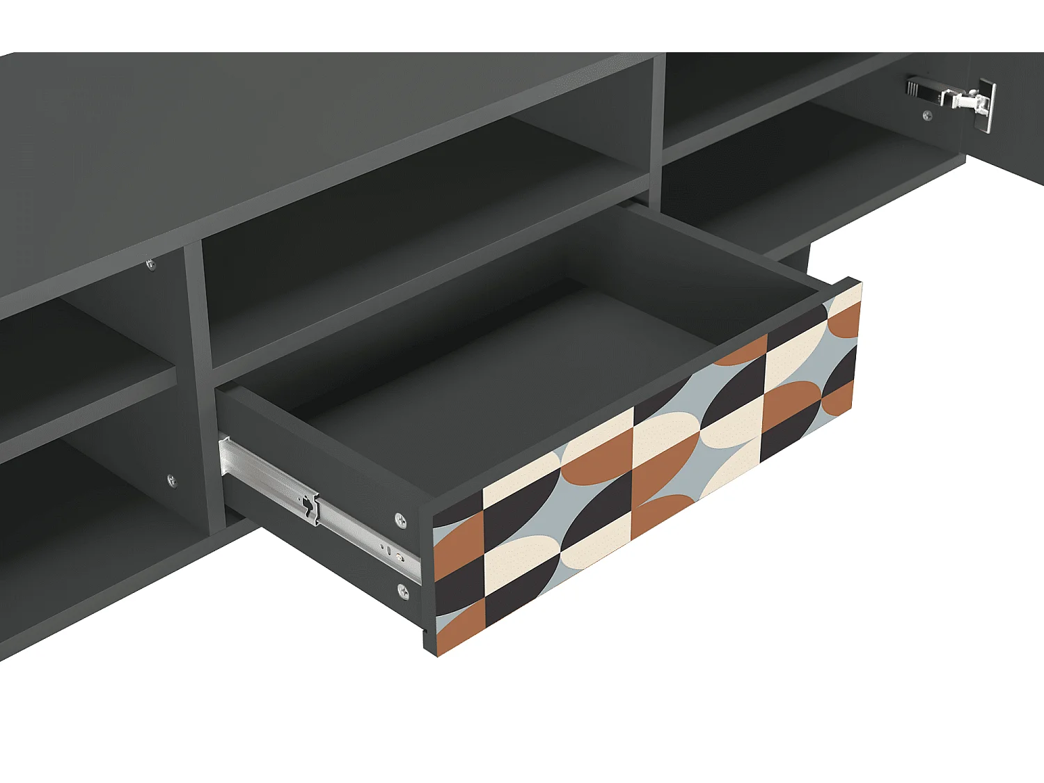 Meuble TV - 170х59х41 cm - T6 - Brown Sensation, Anthracite