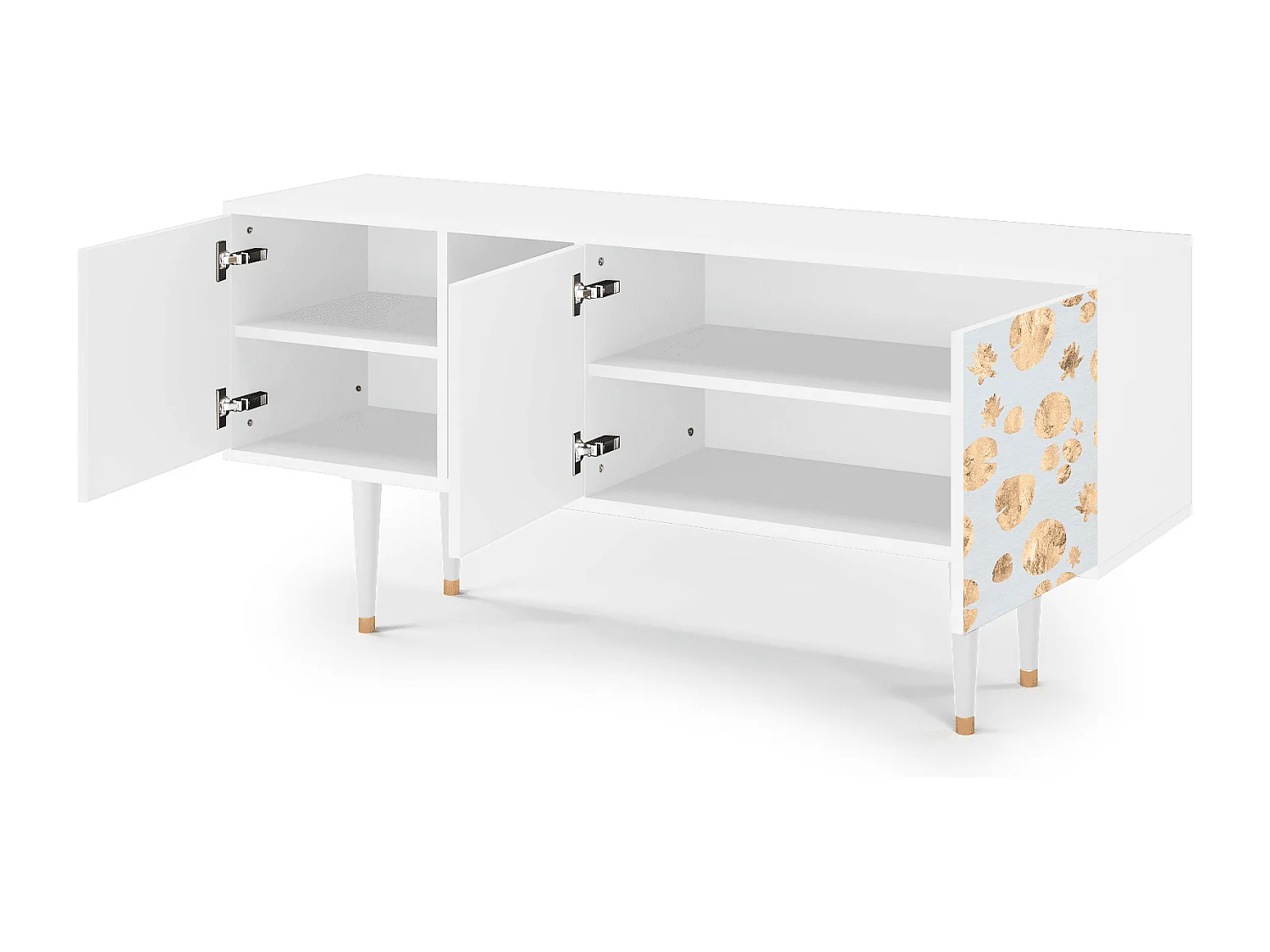 TV-meubel - 150х69х41 cm - T5 - Blue Giraffe, Wit