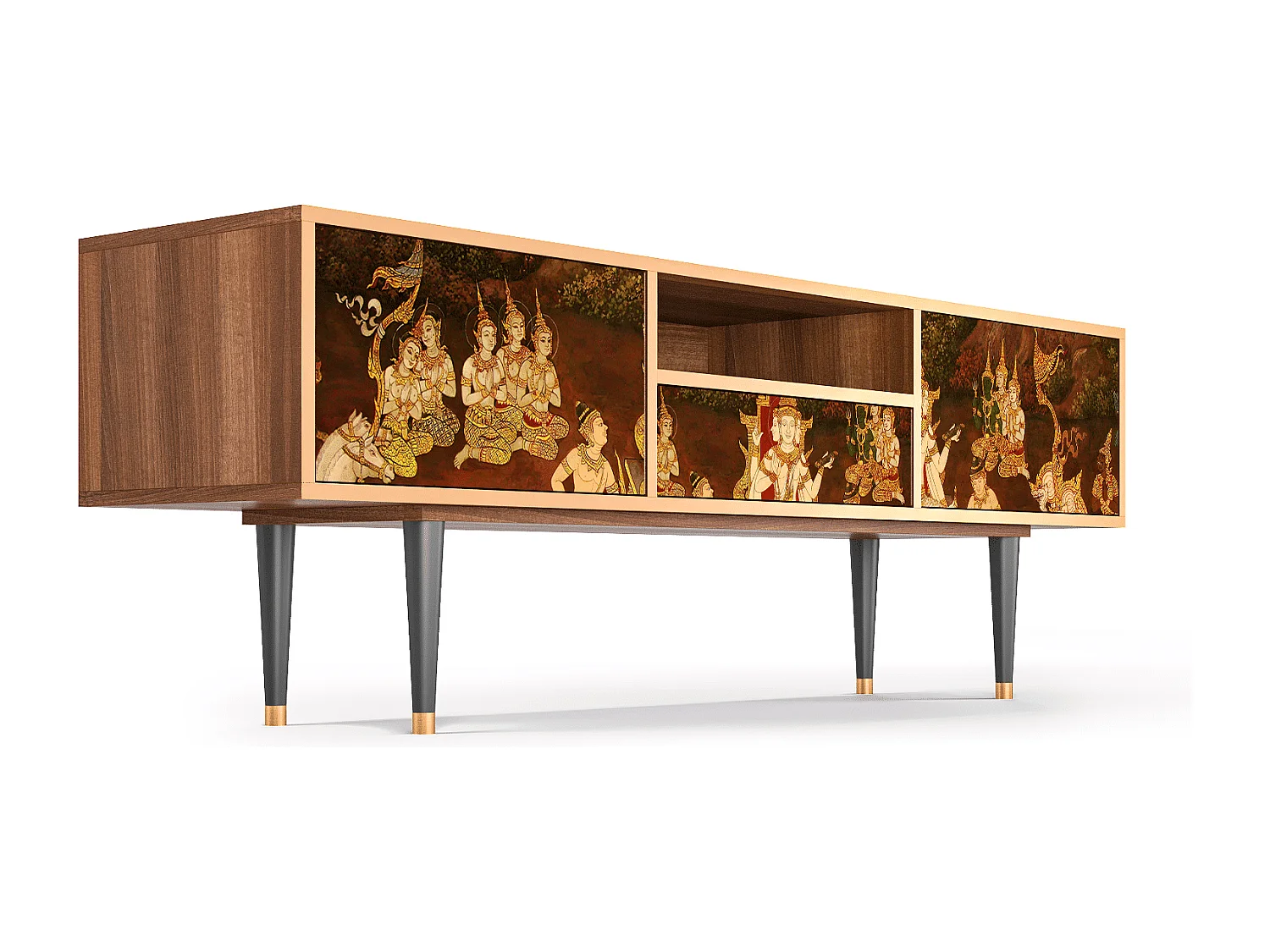 TV-Möbel - 170х59х41 cm - T6 - Malyavan, Walnuss