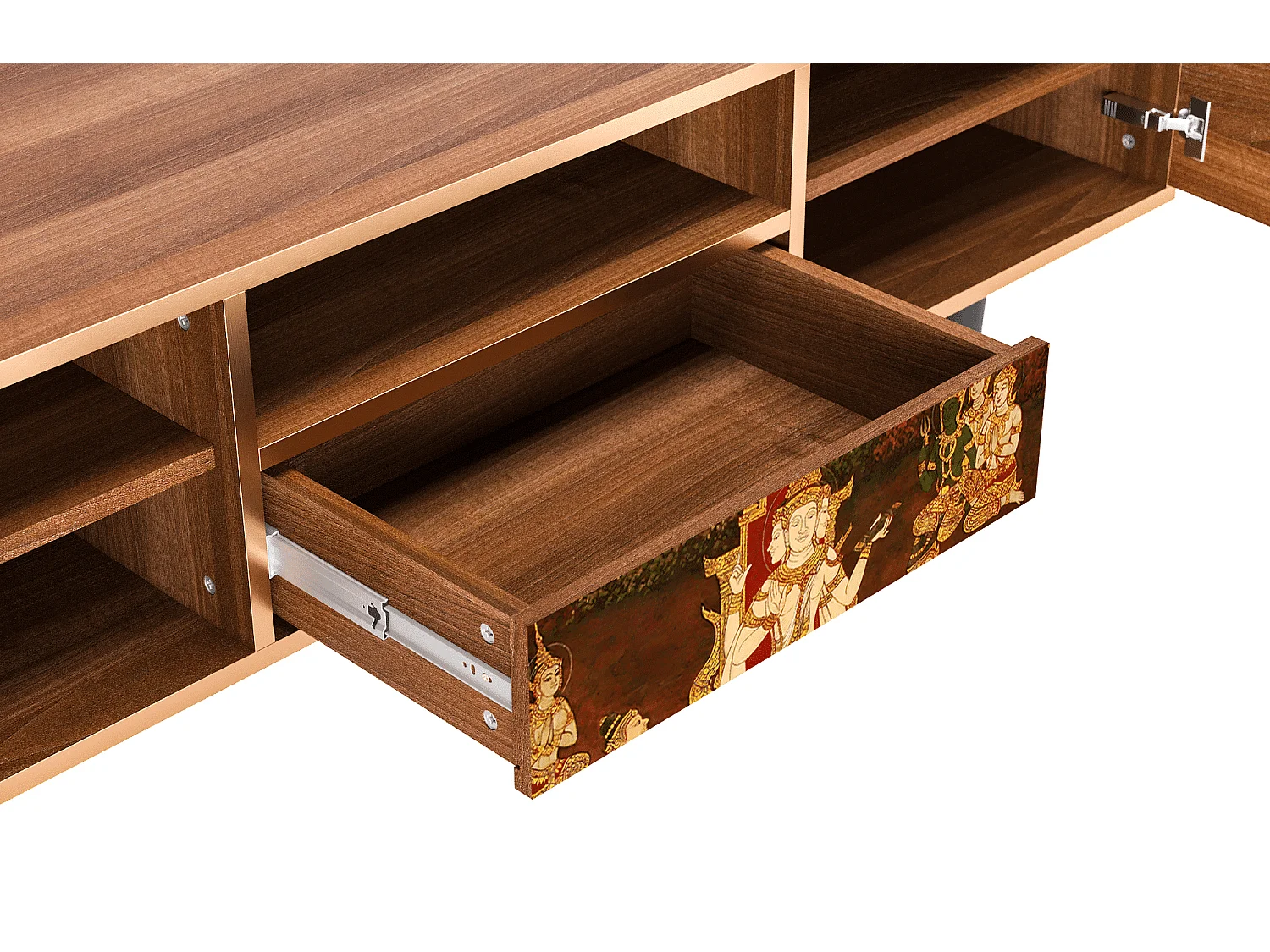 TV-Möbel - 170х59х41 cm - T6 - Malyavan, Walnuss