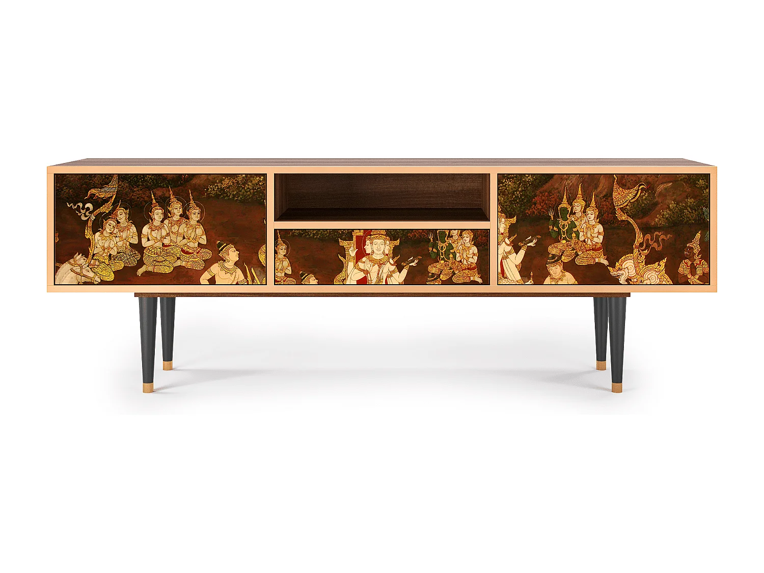 TV-Möbel - 170х59х41 cm - T6 - Malyavan, Walnuss