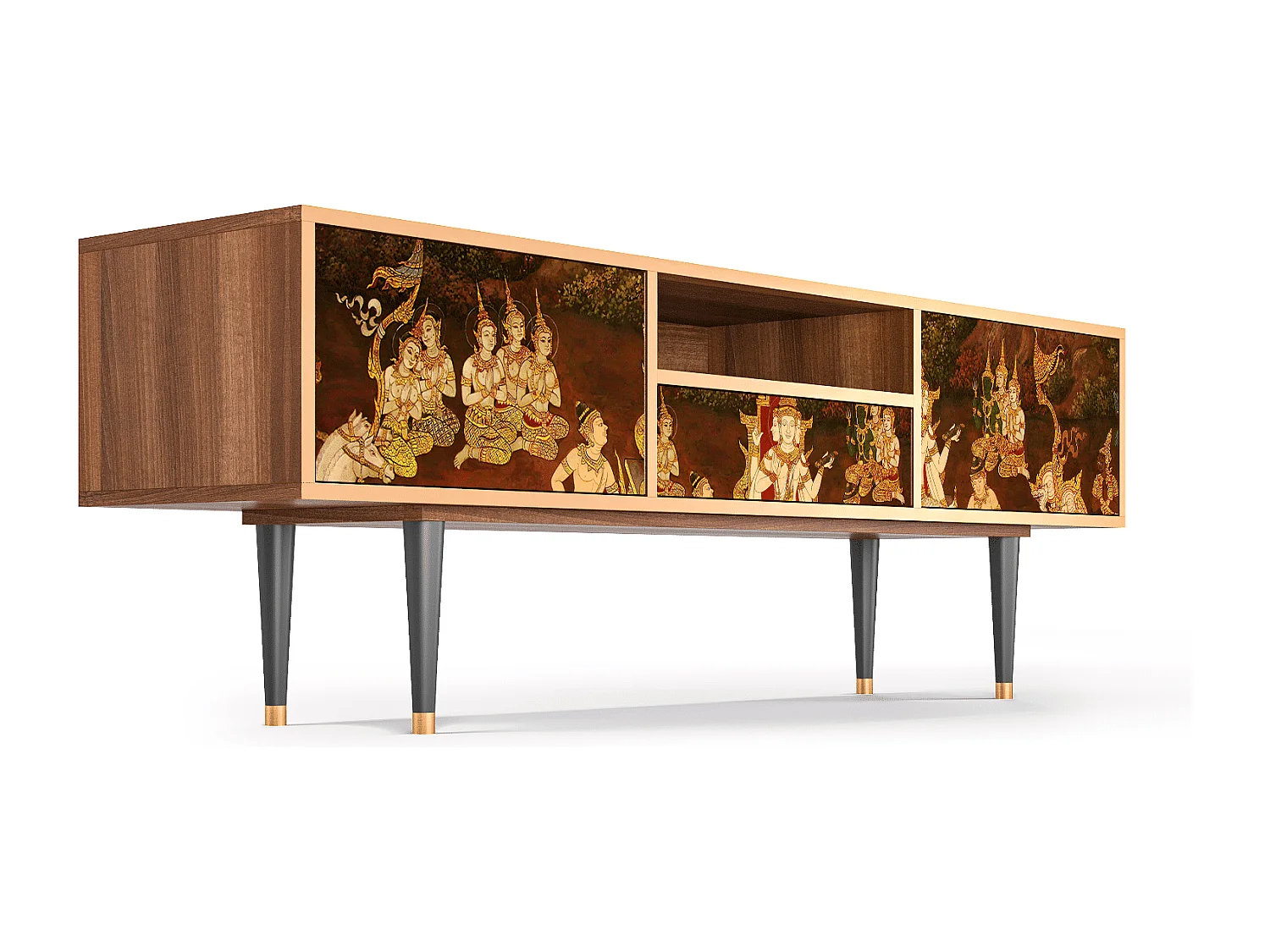 TV-Möbel - 170х59х41 cm - T6 - Malyavan, Walnuss