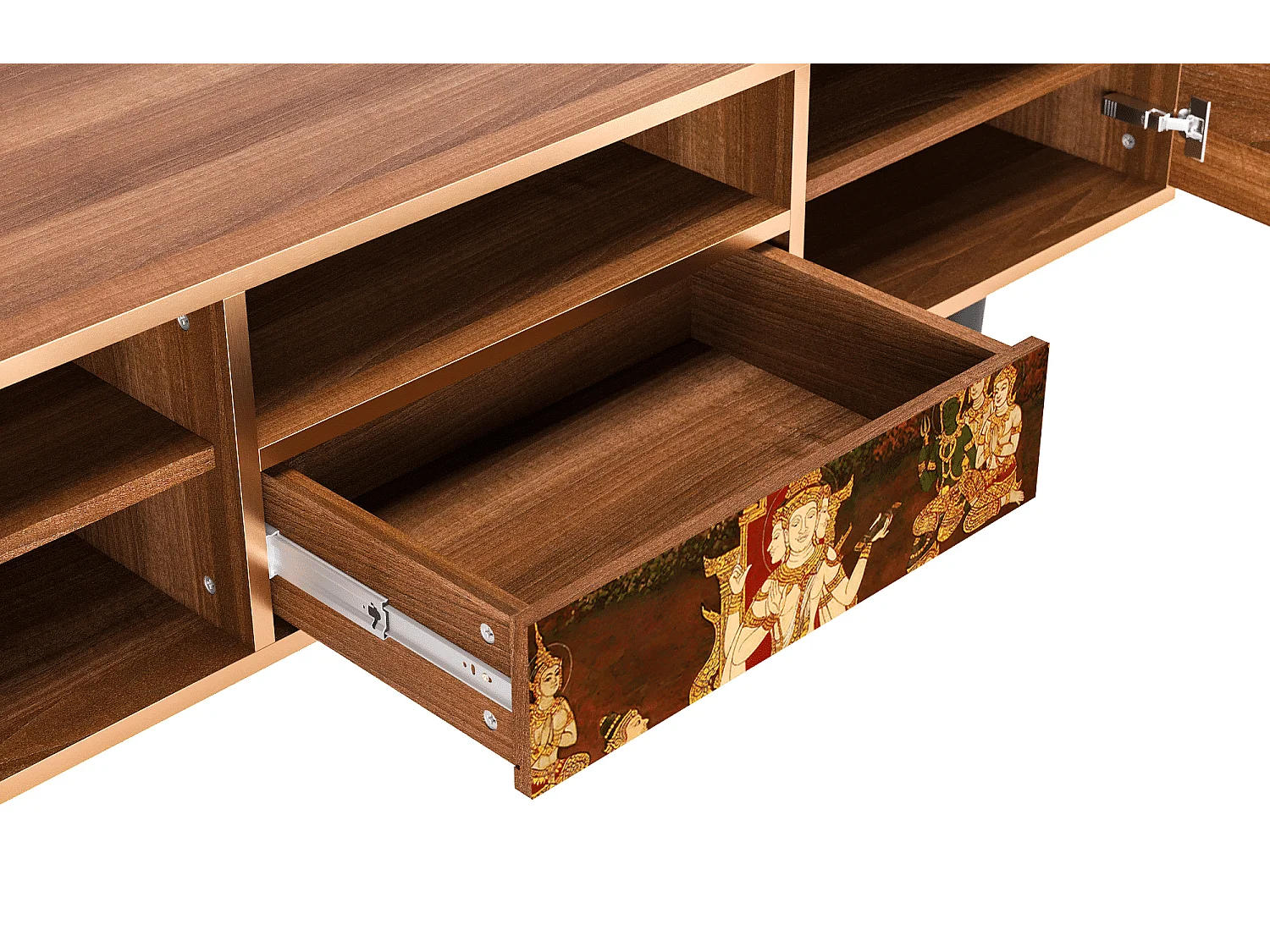 TV-Möbel - 170х59х41 cm - T6 - Malyavan, Walnuss