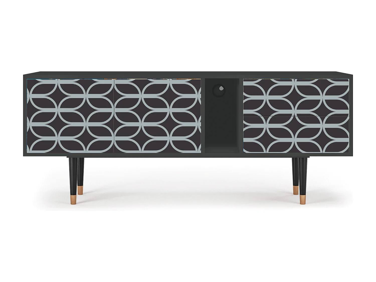 Meuble TV - 170х69х48 cm - T1 - Braided Blue, Anthracite