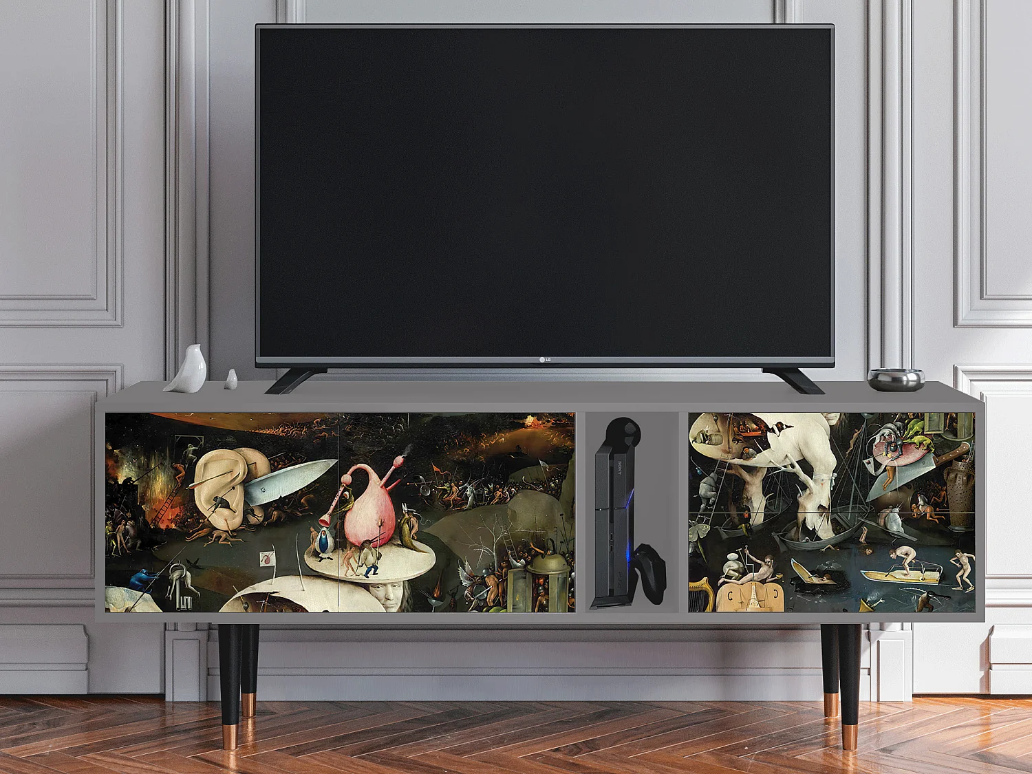 Mobile TV - 170х69х48 cm - T1 - The Garden 2, Grigio